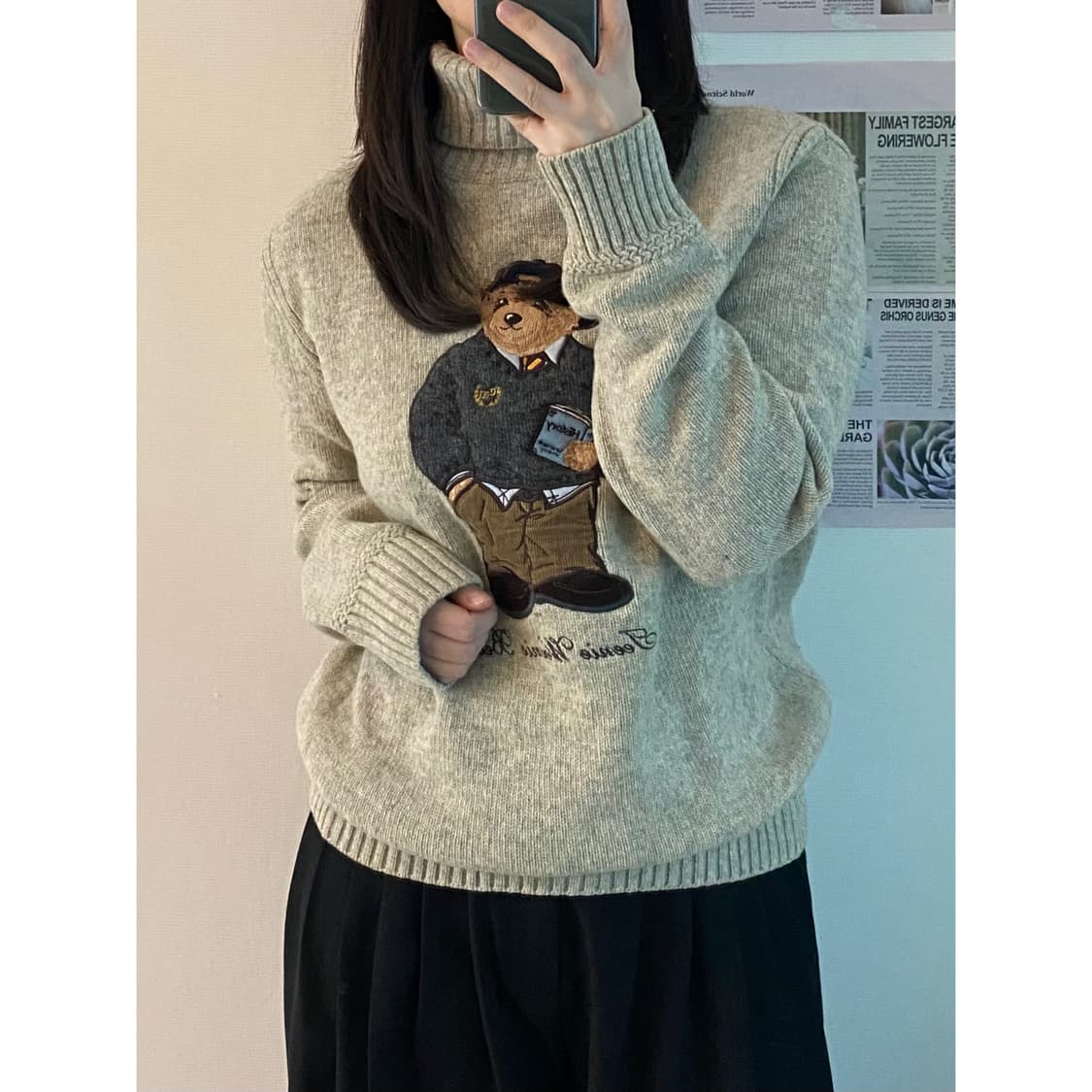 티니위니 목폴라 니트 상품이미지1