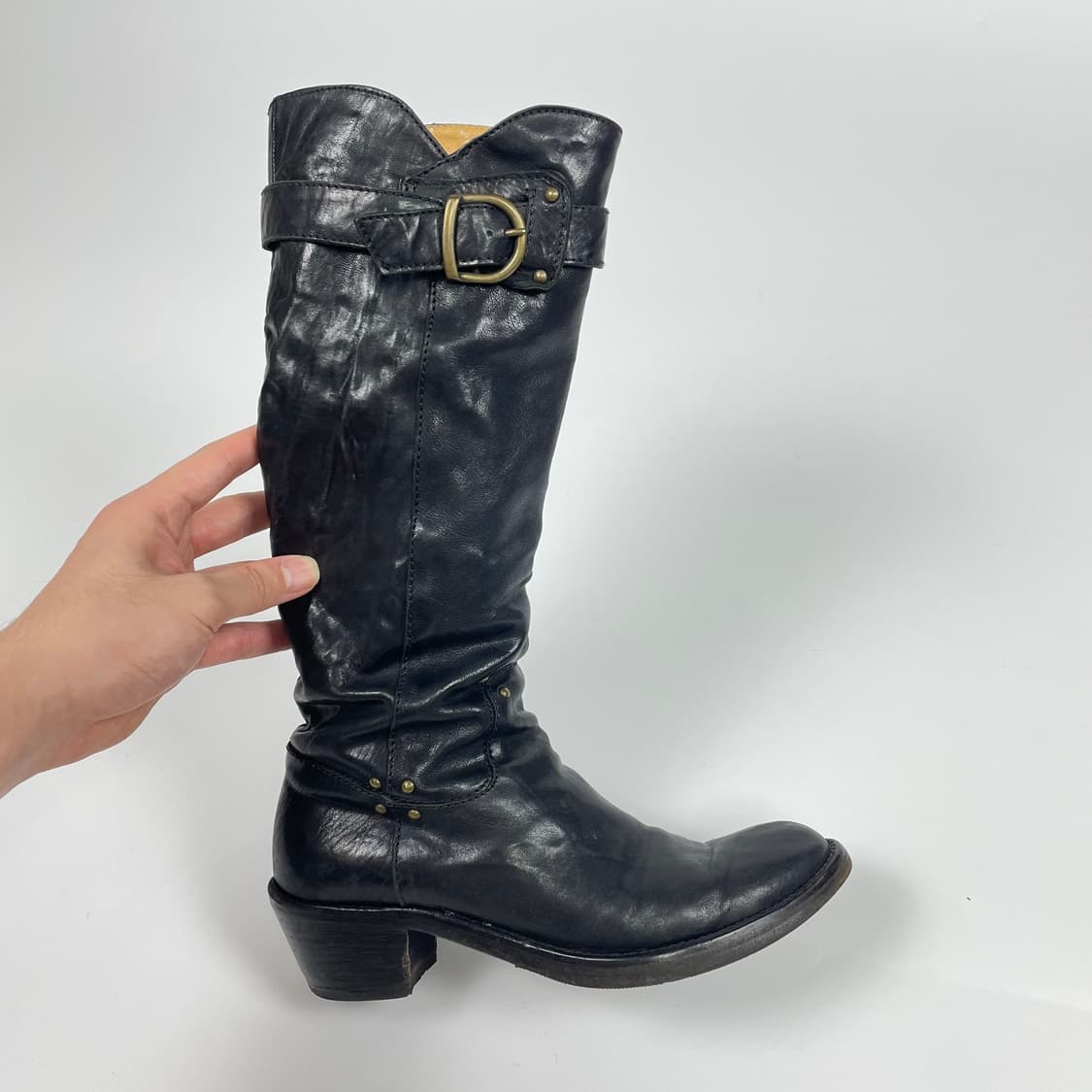 알프레도 바니스터 드레이프 롱부츠  상품이미지5