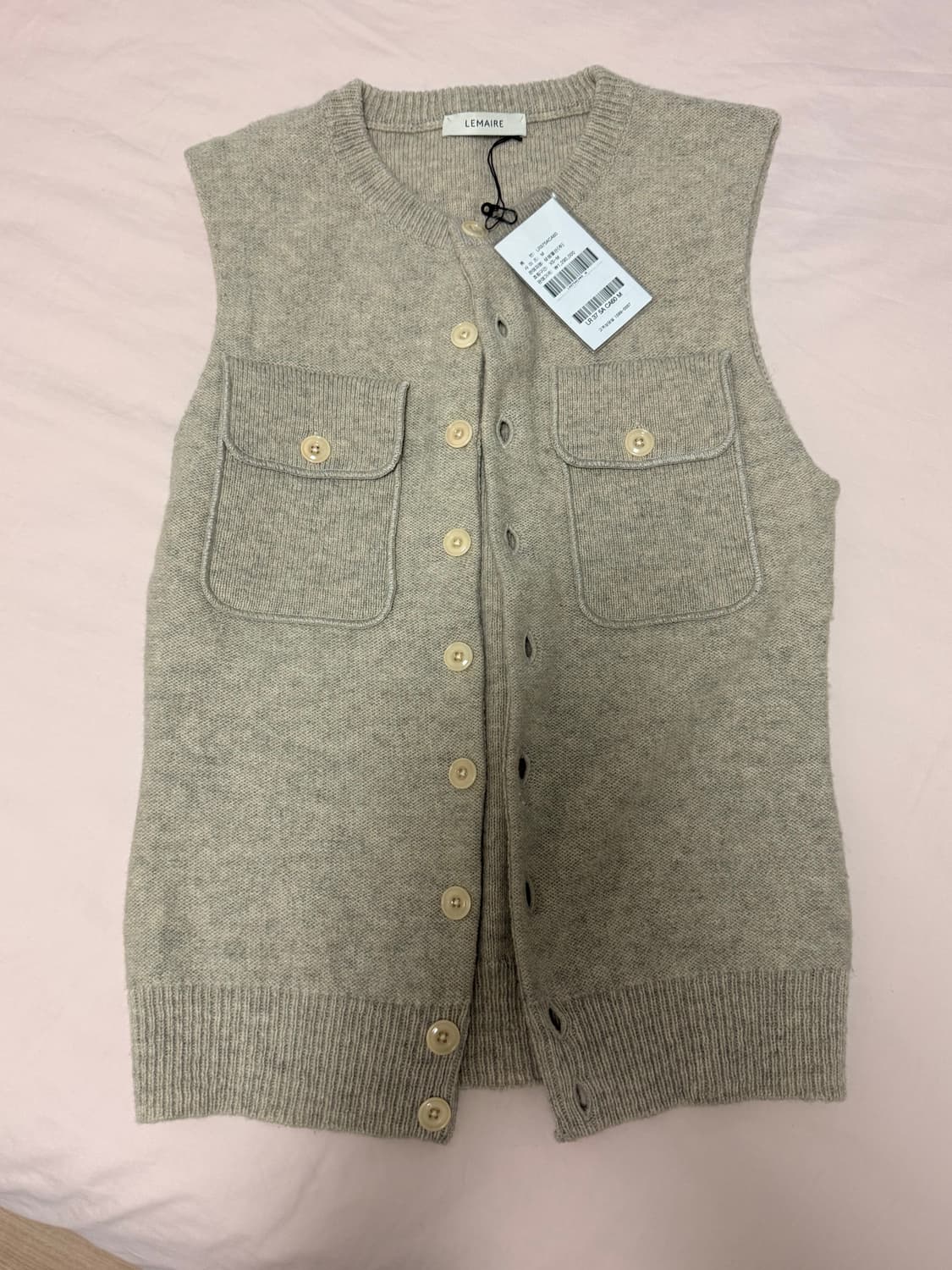 Lemaire 포켓 니트 베스트 M 르메르 상품이미지1