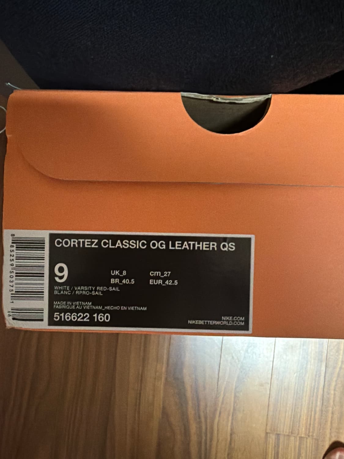 [새제품] 나이키 코르테즈 클래식 OG 레더 QS 270 상품이미지4