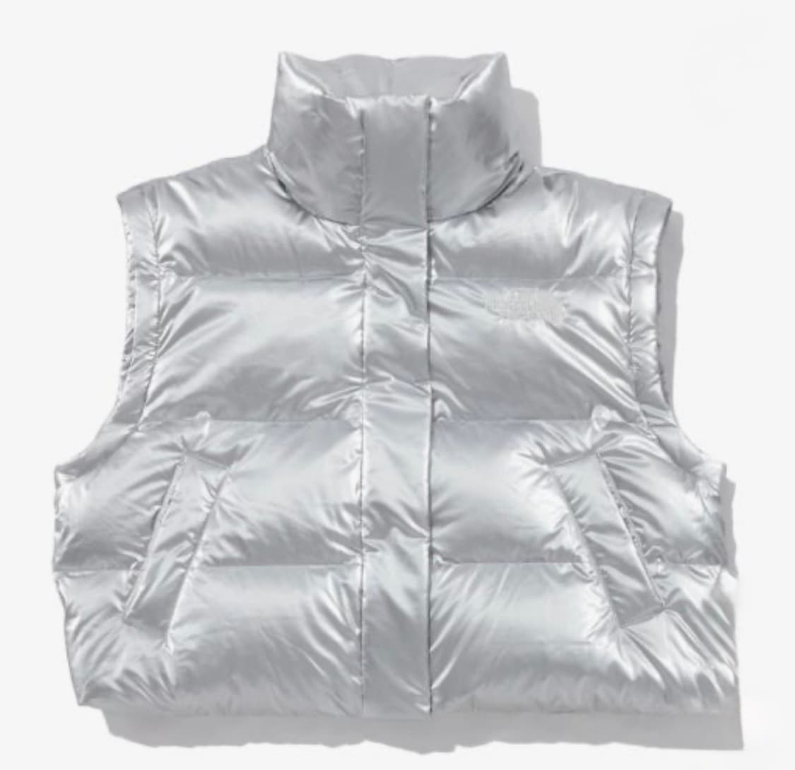 노스페이스 글로시 실버 패딩 상품이미지5