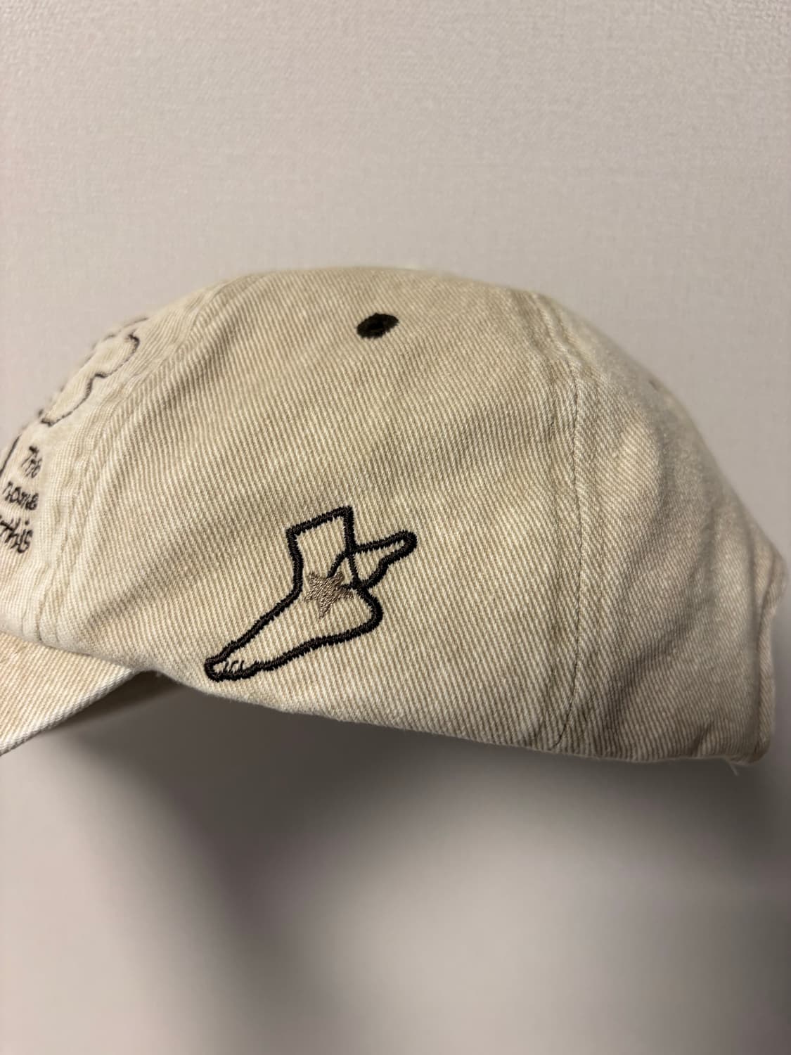 와키윌리 투톤 그래픽 볼캡 베이지 상품이미지3