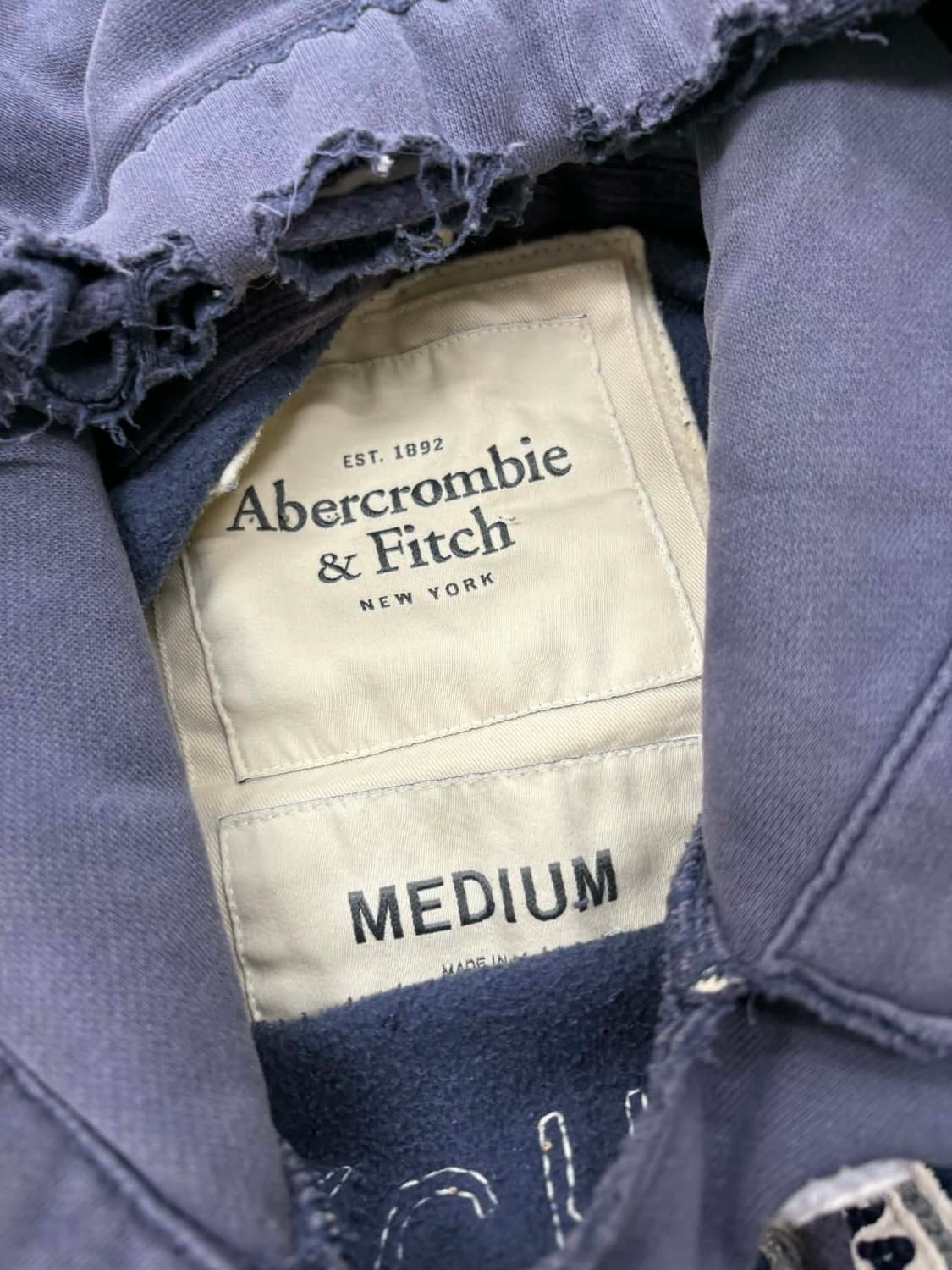 [M] 아베크롬비 올드스쿨 페인팅 후드티 상품이미지3