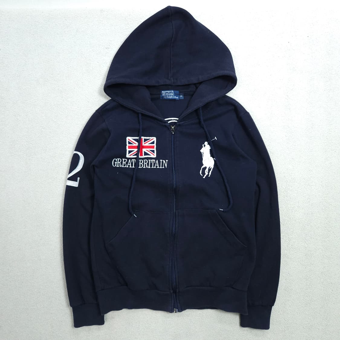 폴로 랄프 로렌 브리튼 빅포니 후드 집업 M 상품이미지1