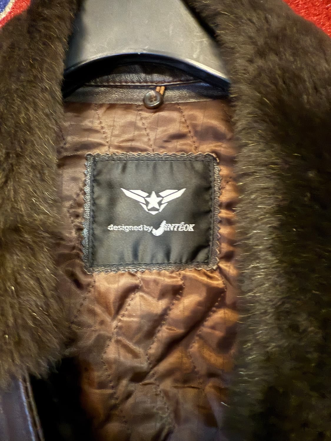 Designed by JINTEOK 진태옥 퍼카라 레더 플라이트 자켓  상품이미지2