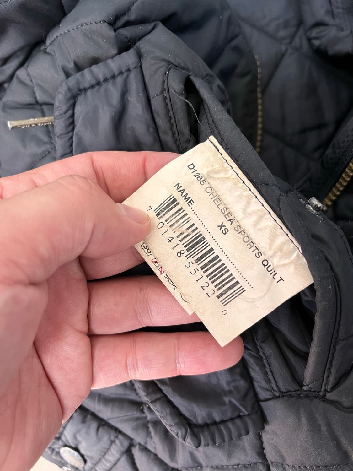 바버 퀼팅 자켓 (xs) 상품이미지8