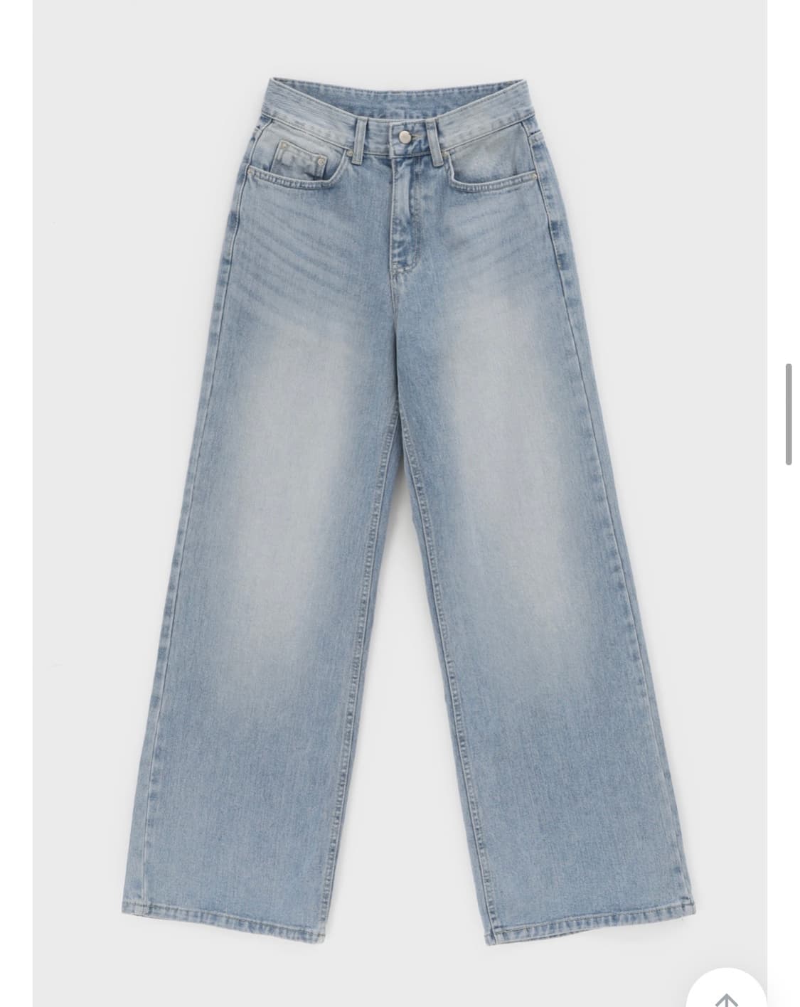 워싱 와이드 데님팬츠 청바지 S 상품이미지5