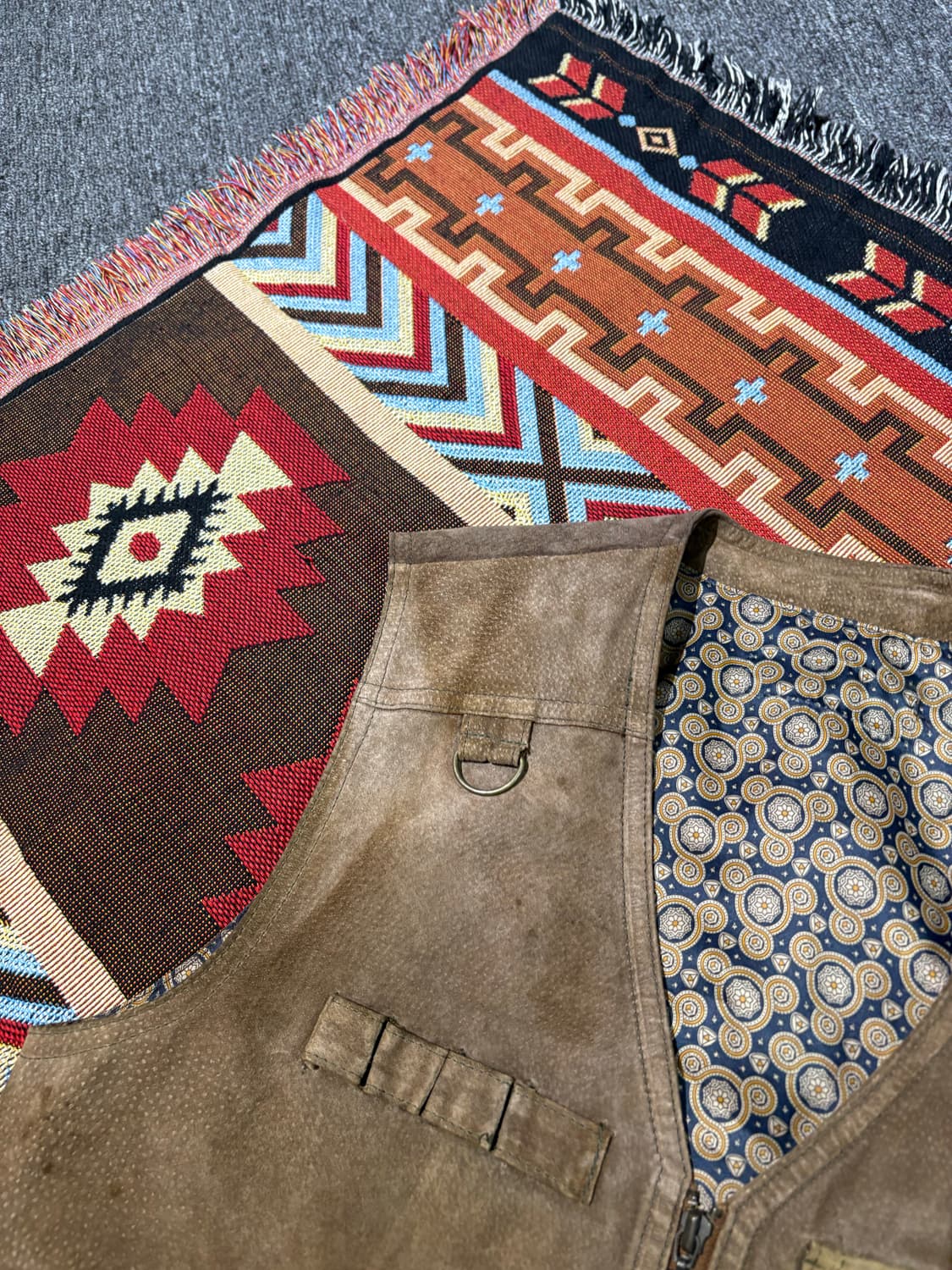 빈티지 웨스턴 스웨이드 베스트 상품이미지2