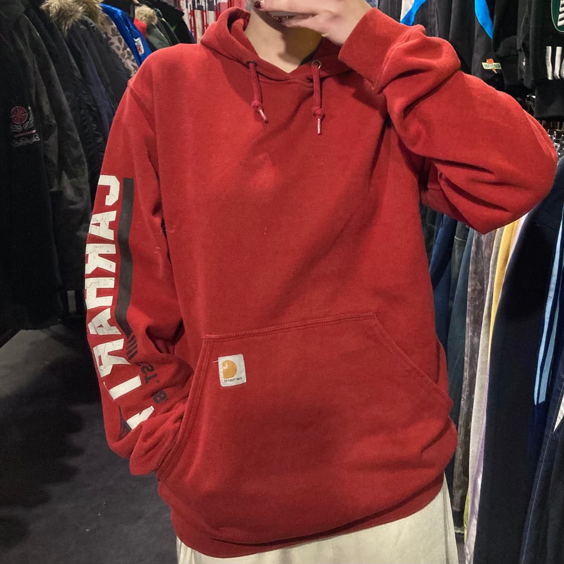 [IM] 칼하트 후드티 오렌지레드 상품이미지4