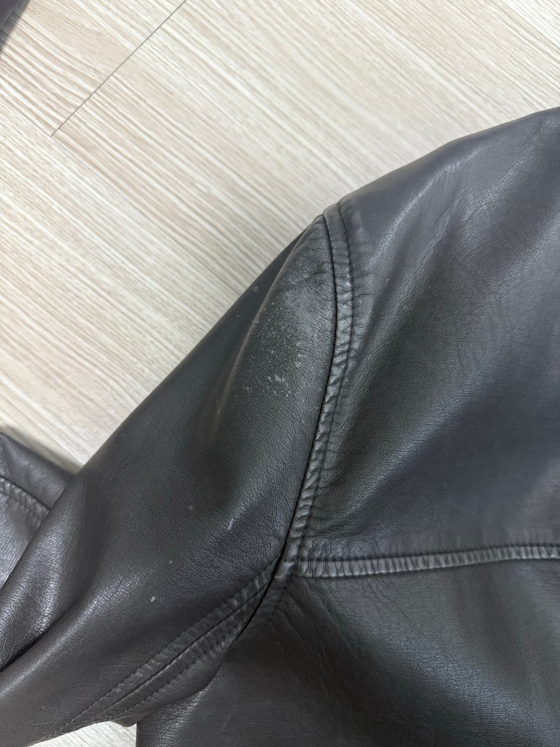 브플먼트 워싱비건레더자켓  상품이미지7