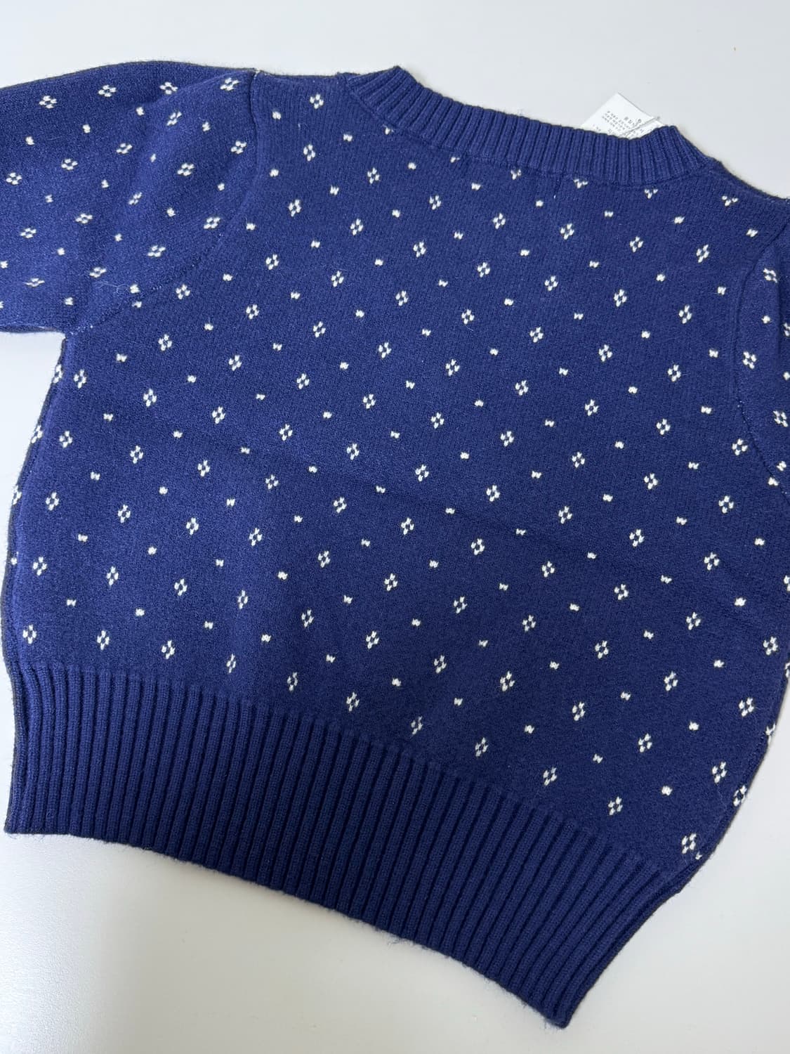 어몽 퍼프 니트 블루 새상품 (92000원) 상품이미지6