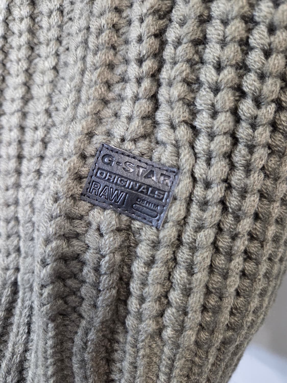 G-STAR그레이/화이트 배색 니트 스웨터(S/M) 상품이미지4