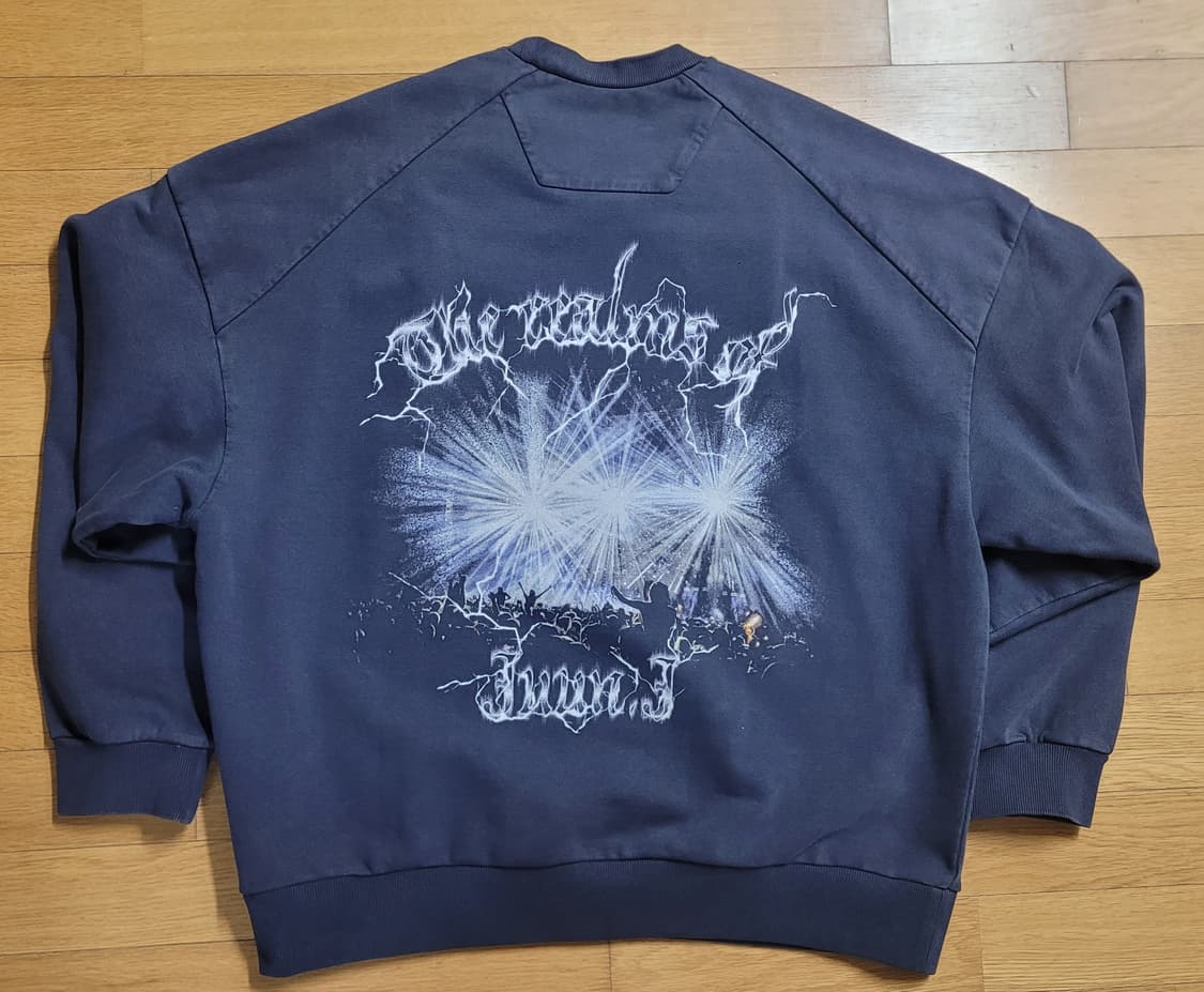 준지 / 24fw 가먼트 다잉 네이비 맨투맨 / s(105) 상품이미지1