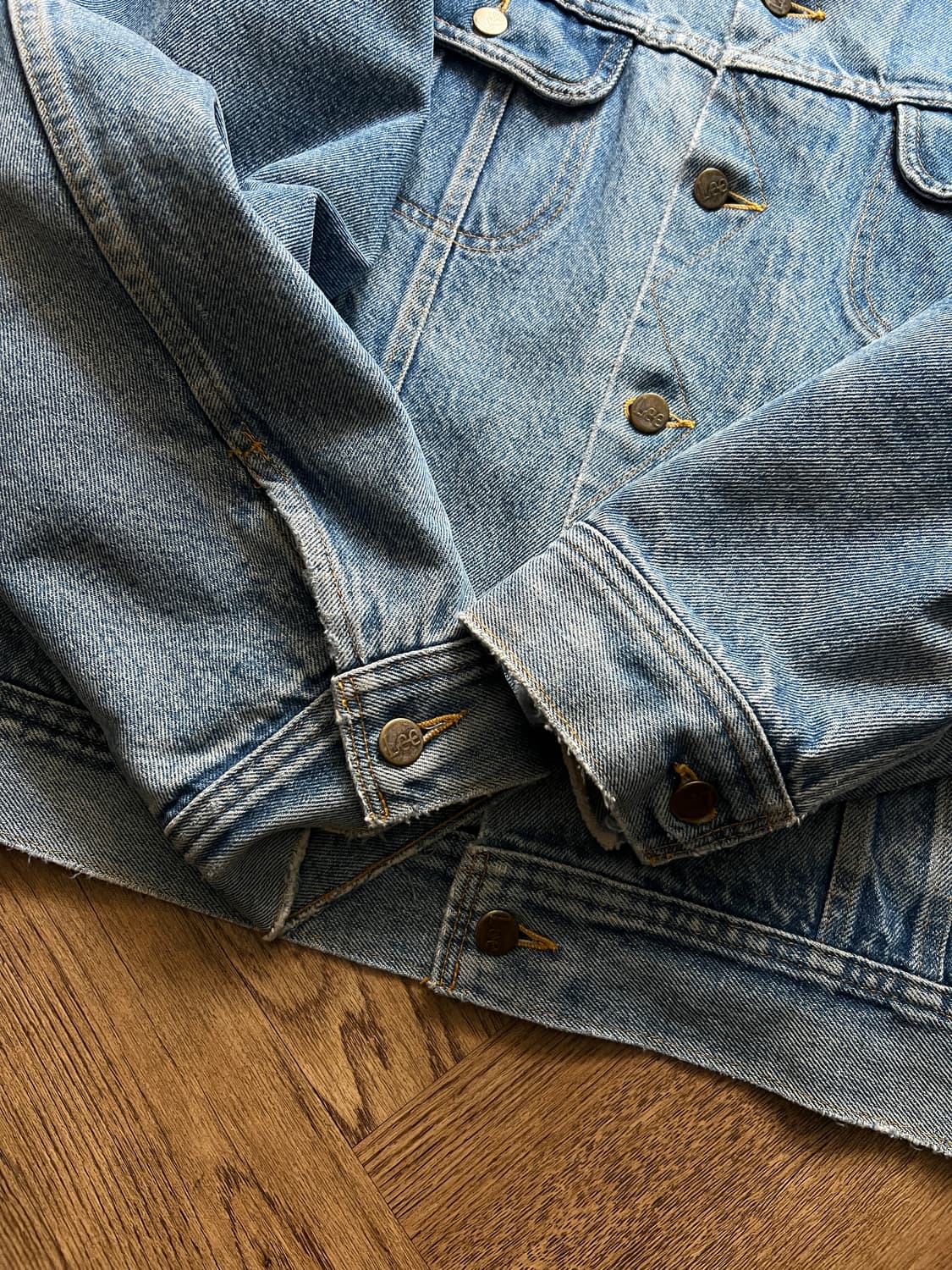 [XL]90's Lee USA 스톰라이더 블랭킷 데님 트러커 자켓 R1 상품이미지5