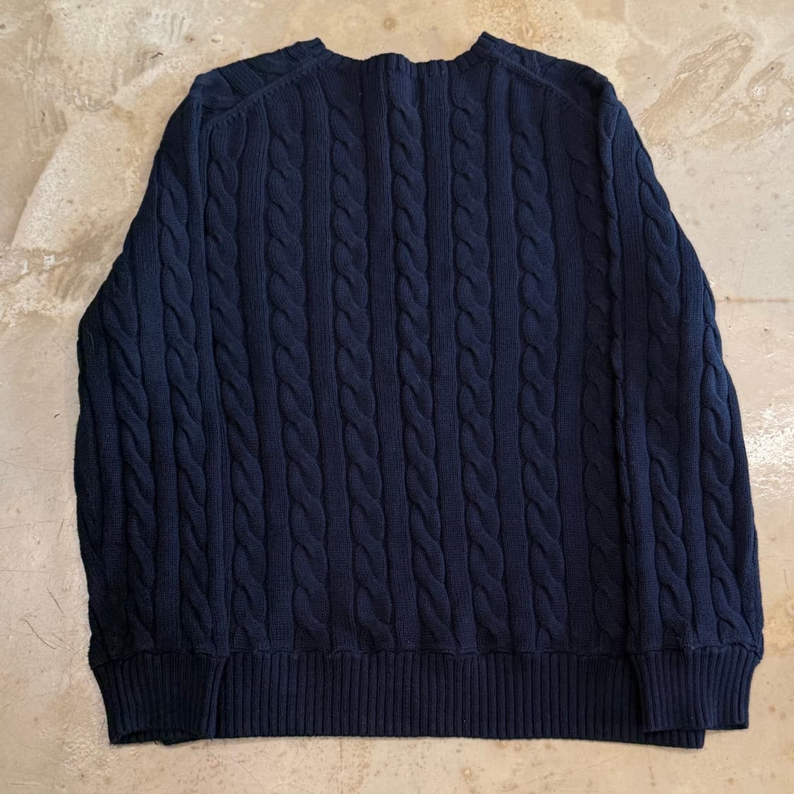 L 폴로랄프로렌 네이비 케이블 니트 상품이미지3