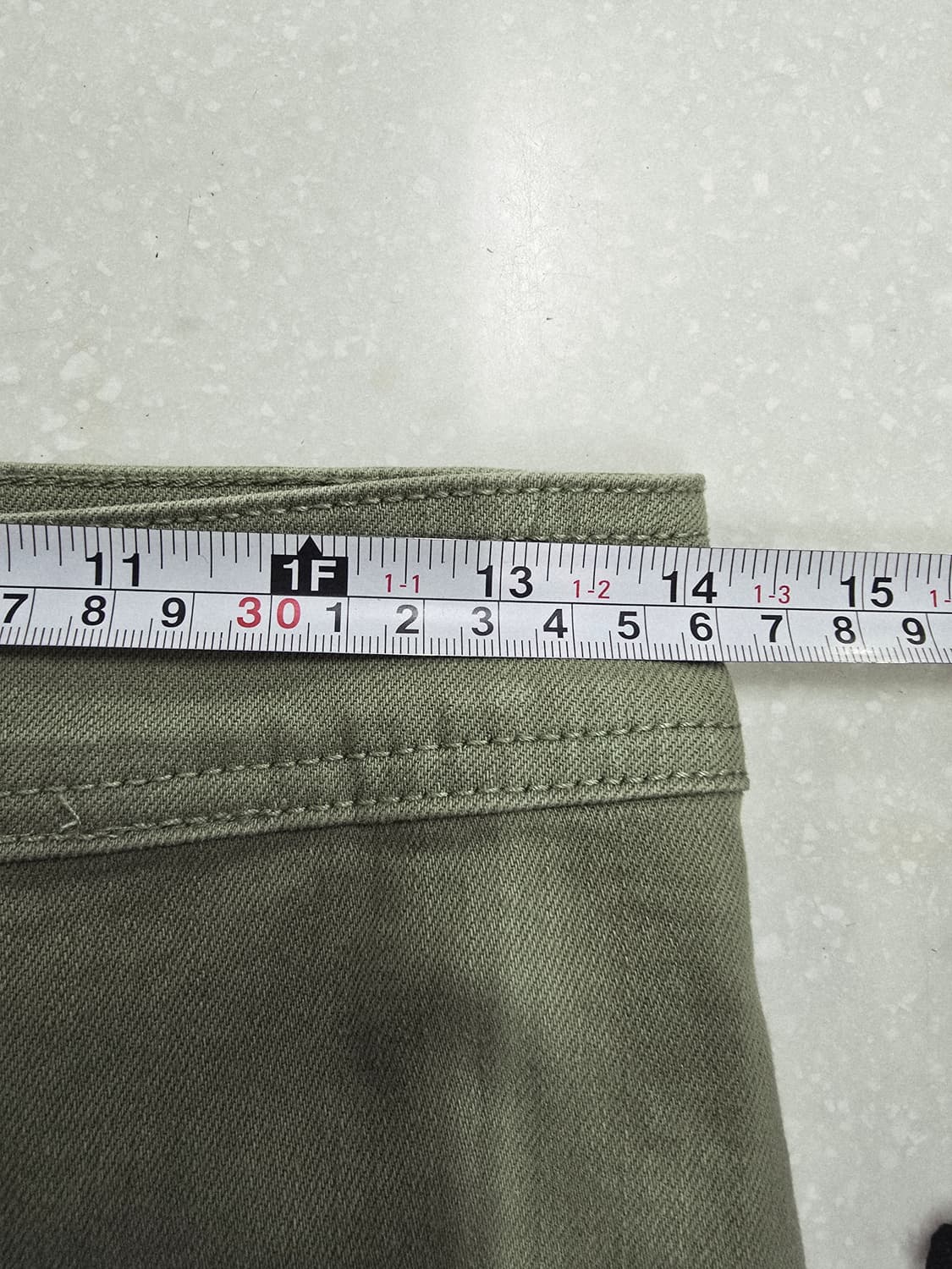 billa bong 올리브 그린 와이드 데님 팬츠28 상품이미지9