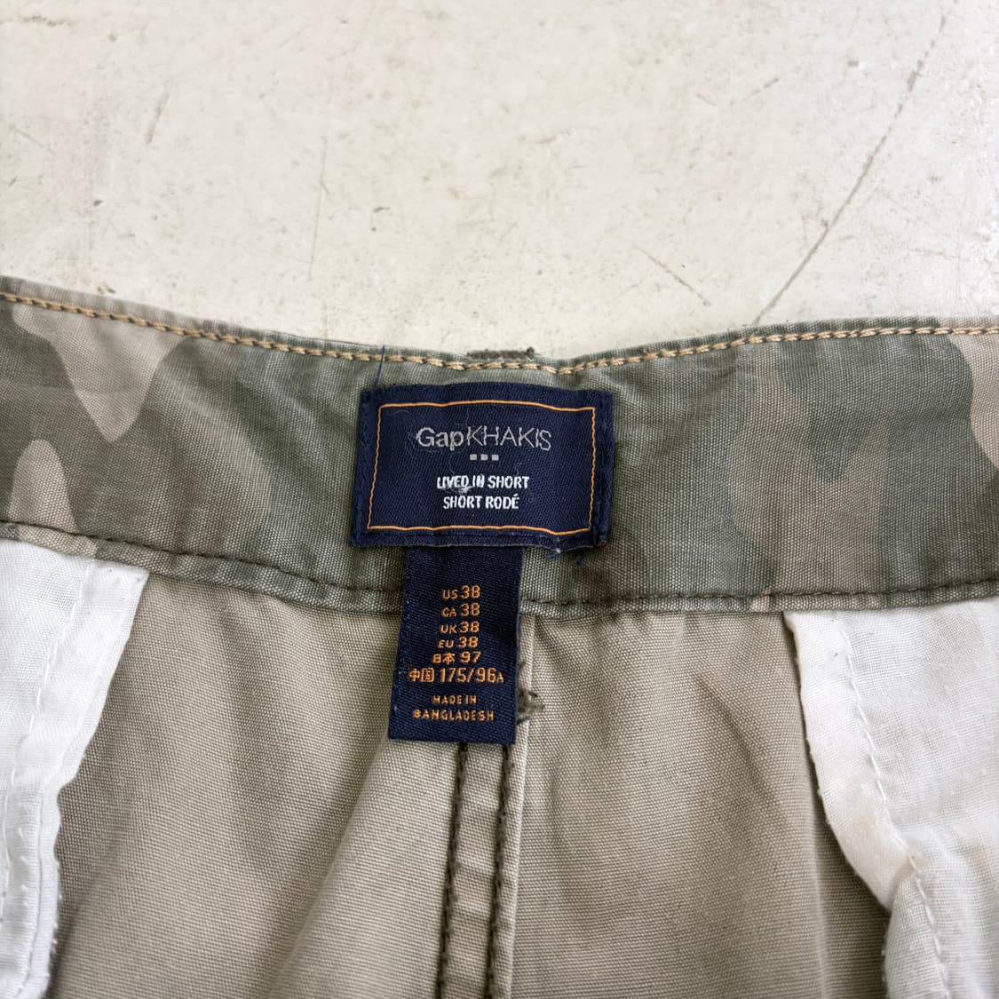 GAP KHAKIS 갭 빈티지 우드랜드 카고 반바지 38 상품이미지5