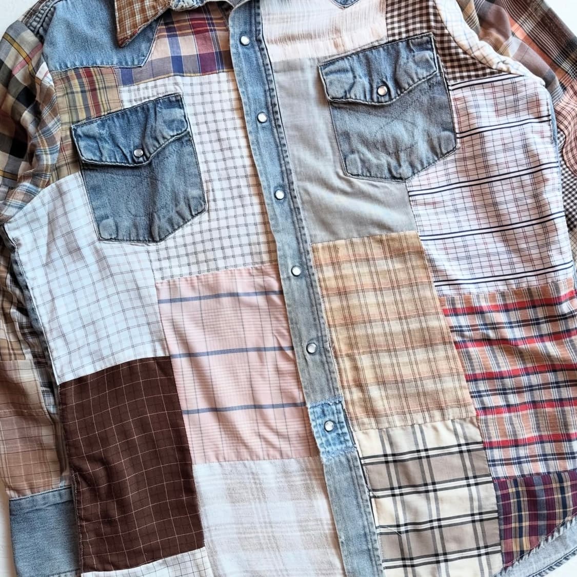 90s Re Denim BIG MAC 패치워크 웨스턴 셔츠 상품이미지9