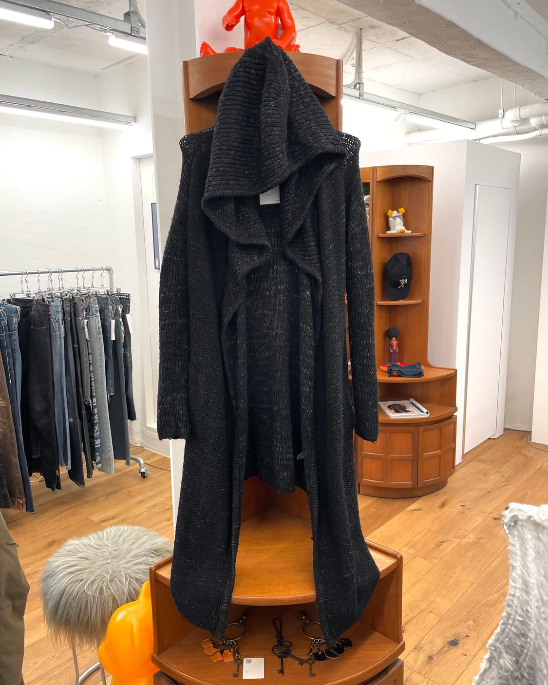 [S] 헬무트랭 롱 니트 후드 재킷 상품이미지3