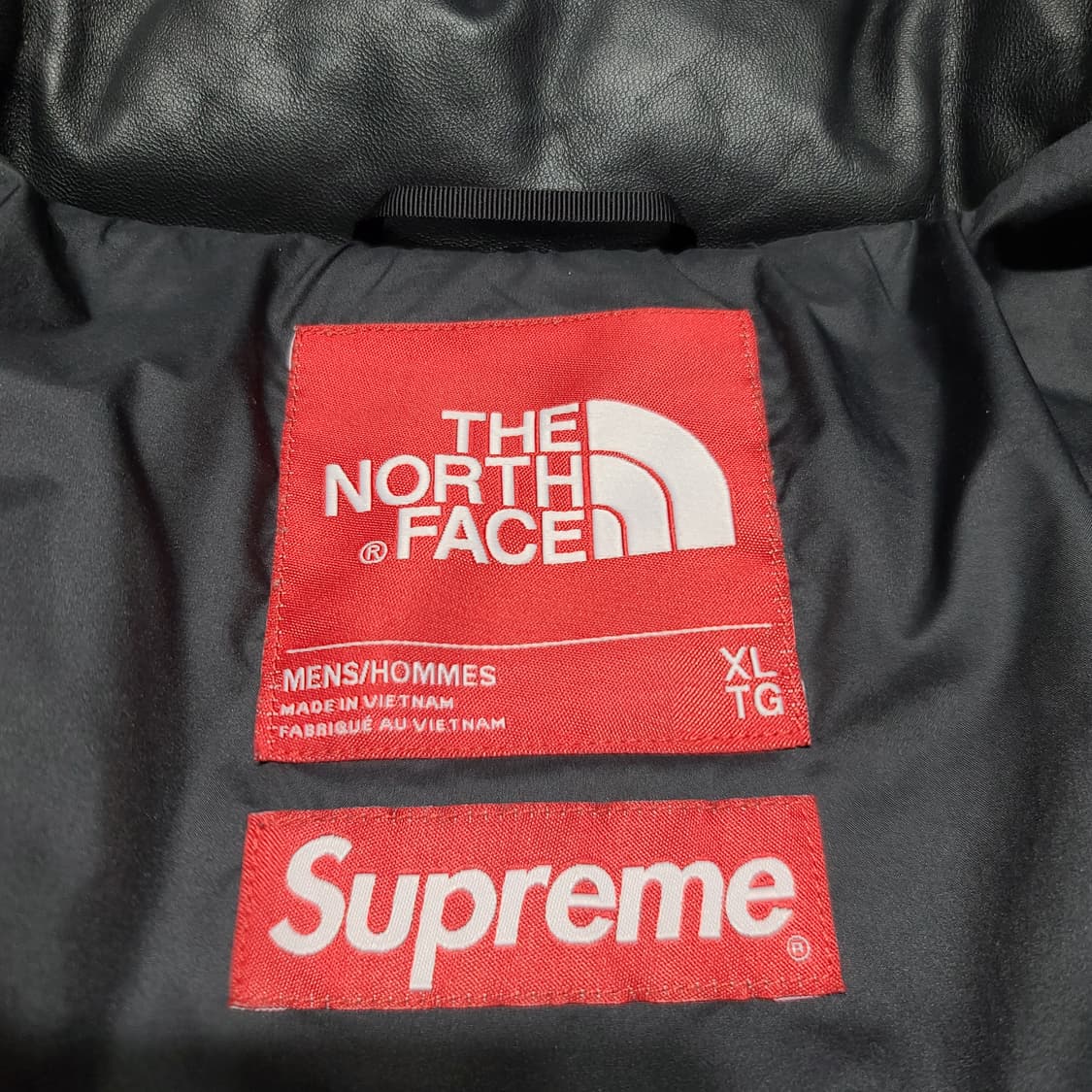 17FW 슈프림 노스페이스 레더 눕시자켓 옐로우[XL] 상품이미지6