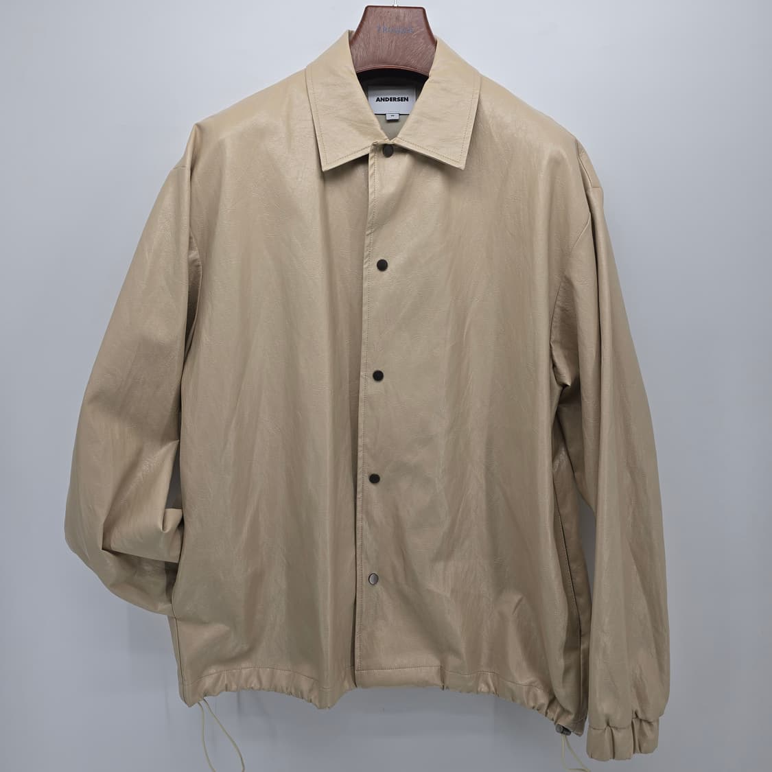 안데르센 에고 레더 자켓 베이지색 상품이미지10