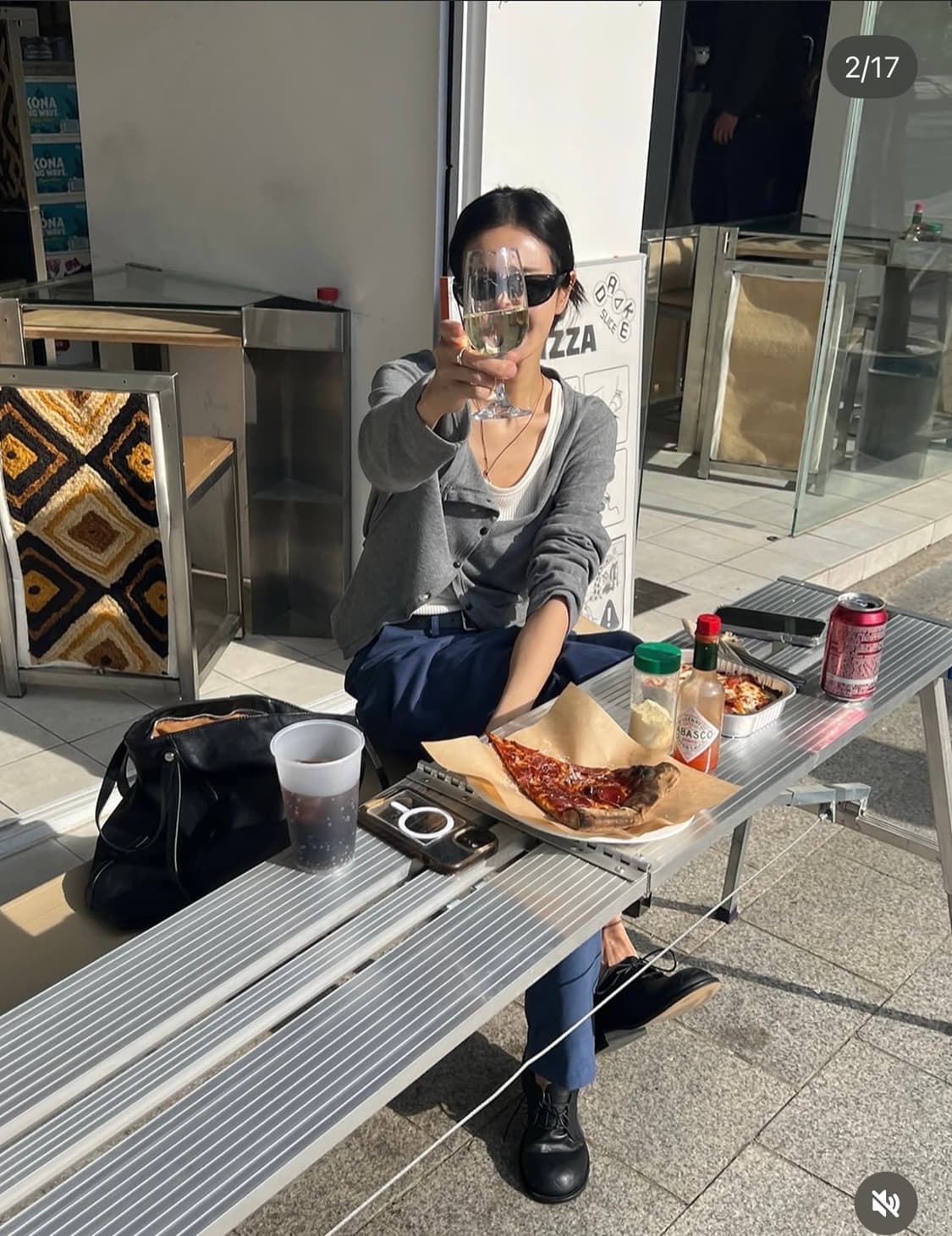 페미니크 블루치노팬츠 새상품 상품이미지5