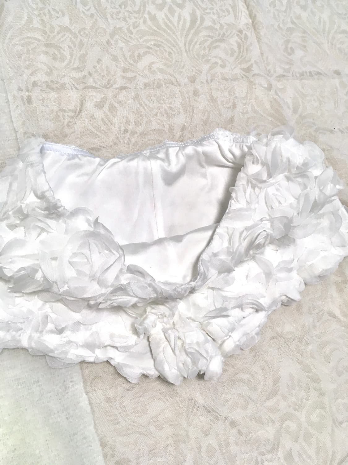 화이트 플라워 로우라이즈 숏츠  상품이미지4