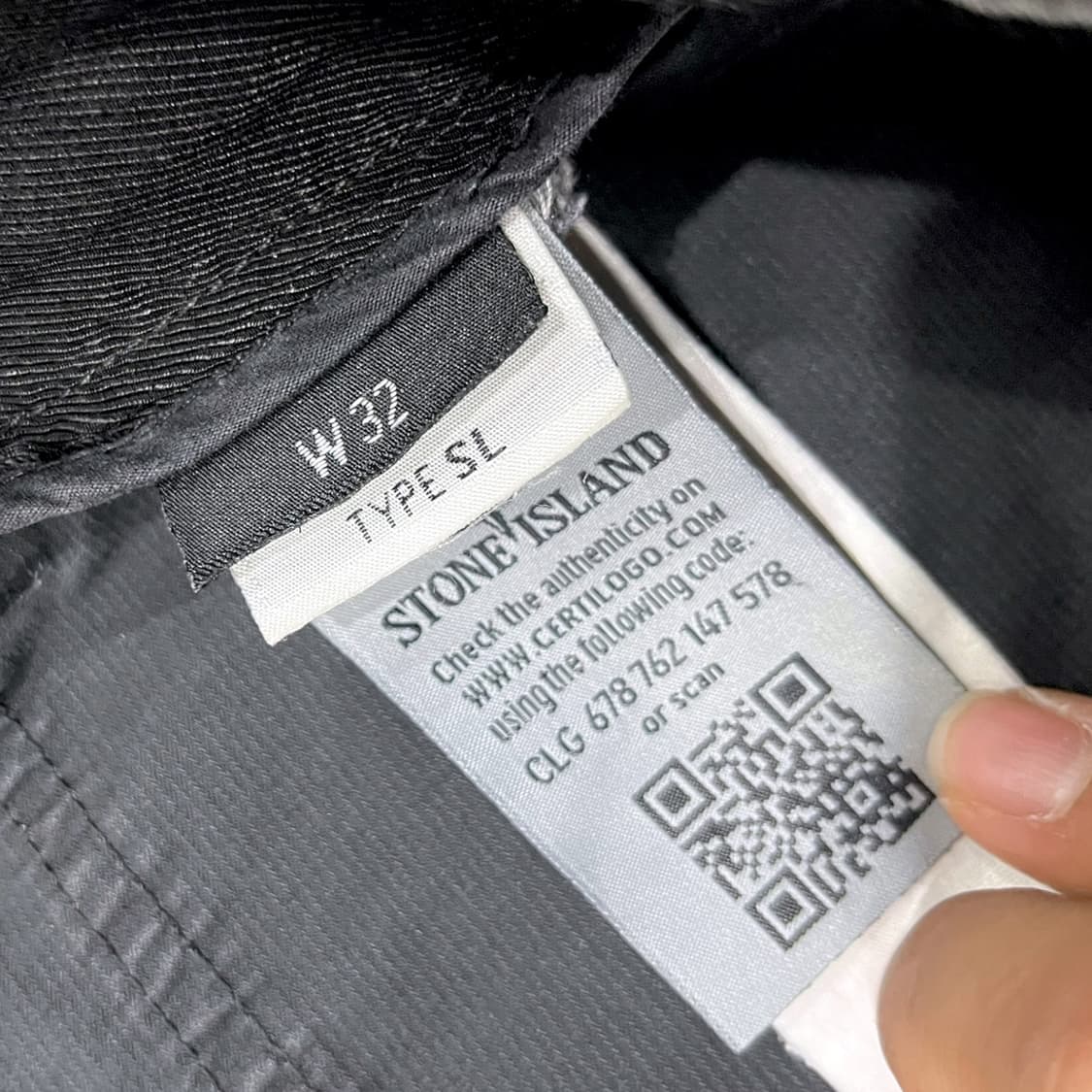 스톤아일랜드 Type SL 그레이 코튼 팬츠 (34) 상품이미지8