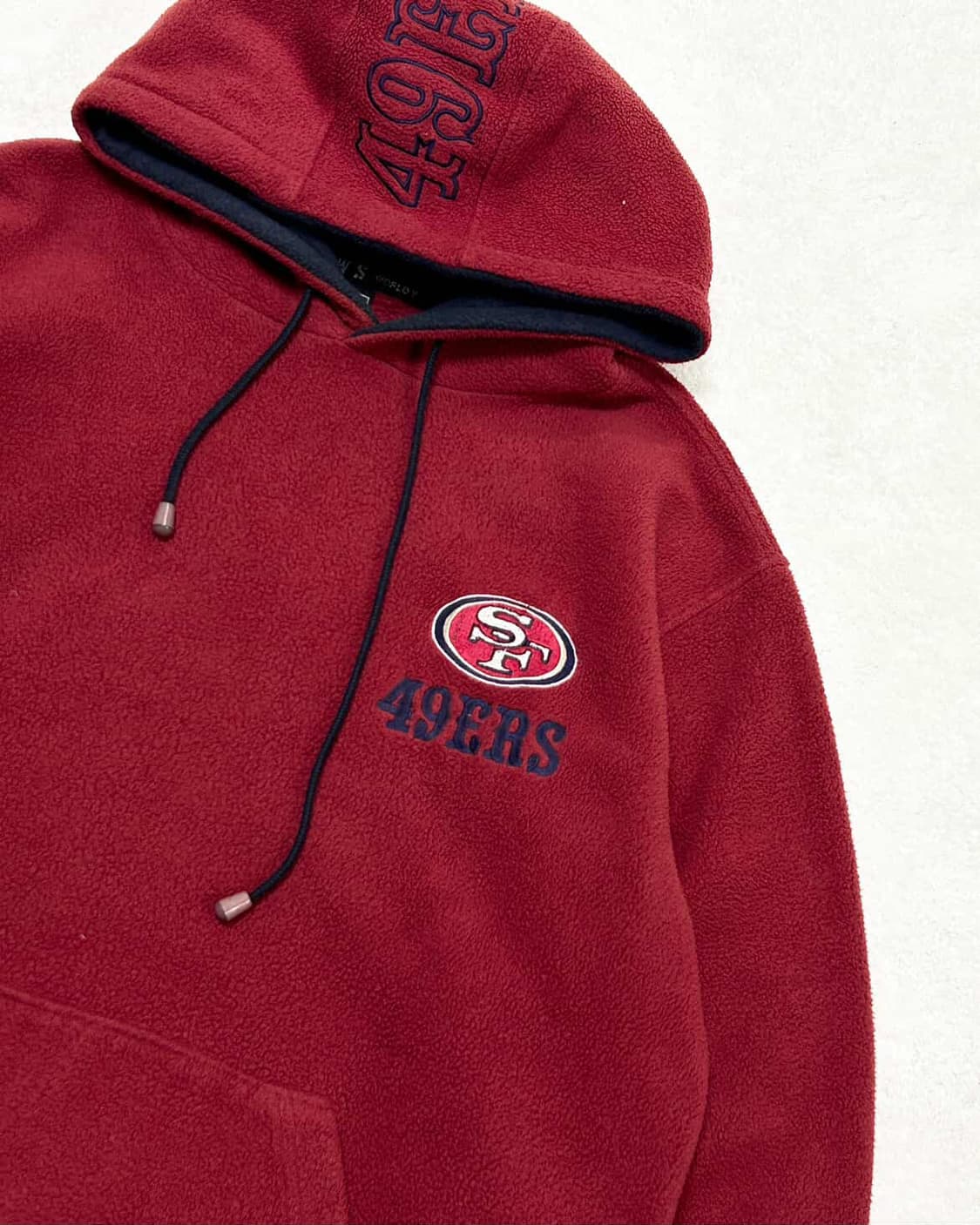 WWS NFL 90‘s 샌프란시스코 포티나이너스 플리스 후드 상품이미지6