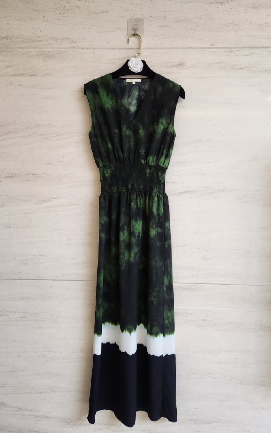 마쥬 실크블렌드 스모킹밴드 맥시롱원피스 1사이즈 상품이미지7