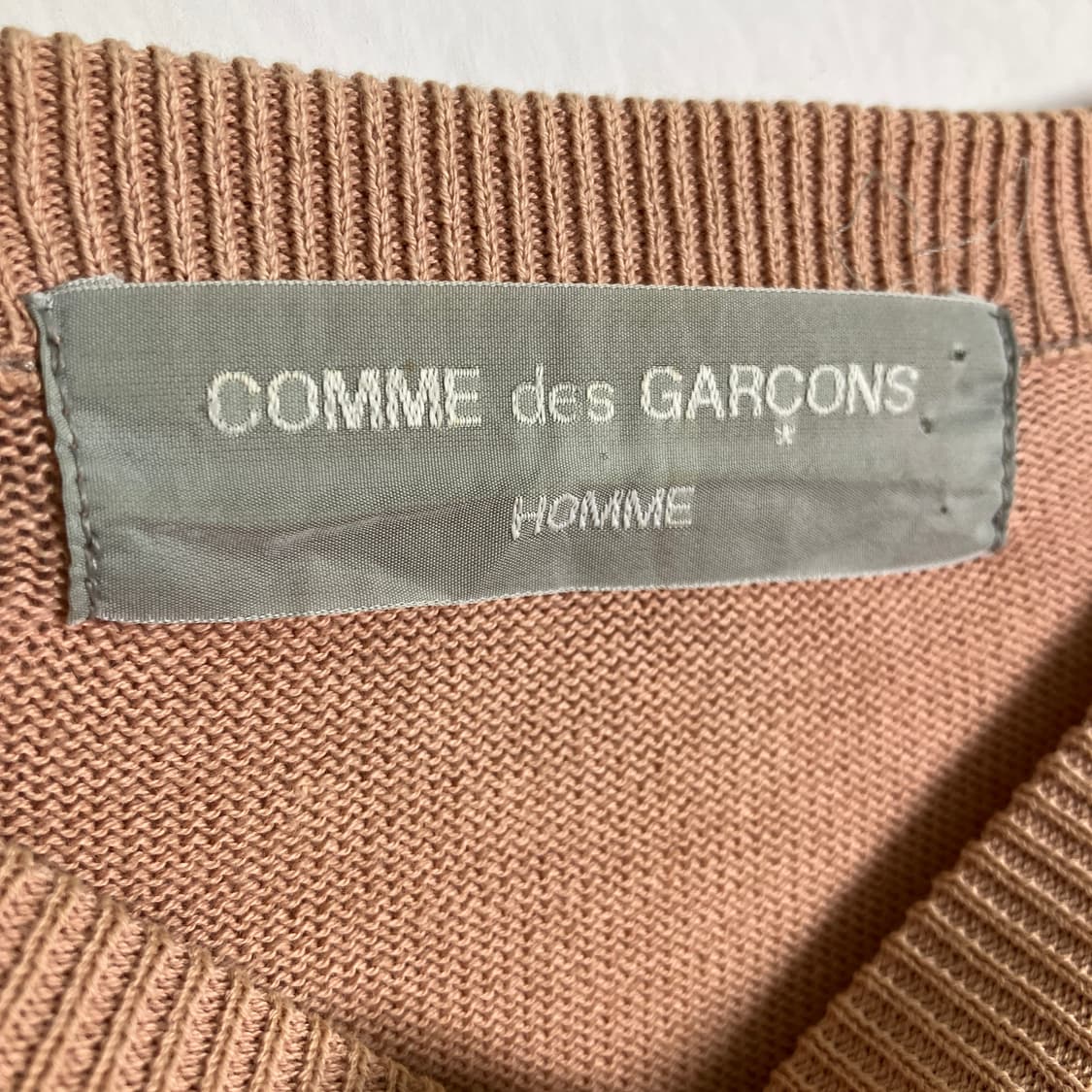 90's 꼼데가르송 옴므 크루넥 니트 스웨터 상품이미지3