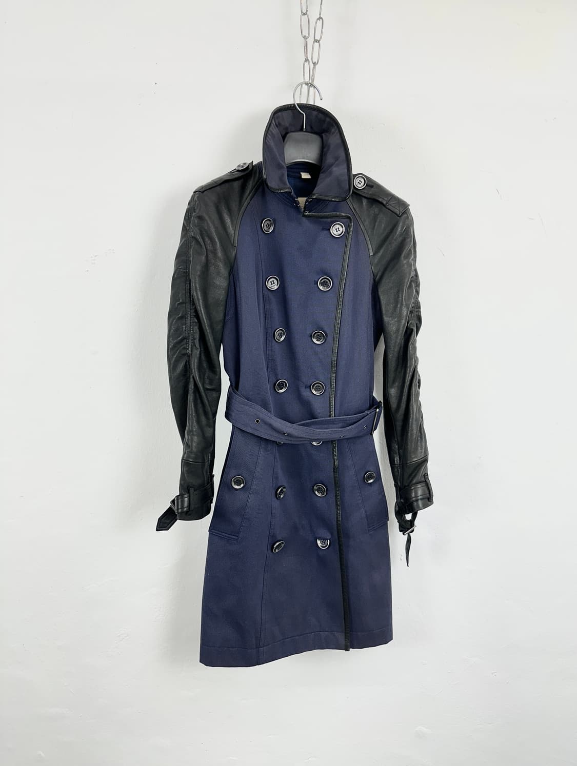 Burberry Brit Napoleon Leather-Mix Jacke 상품이미지1