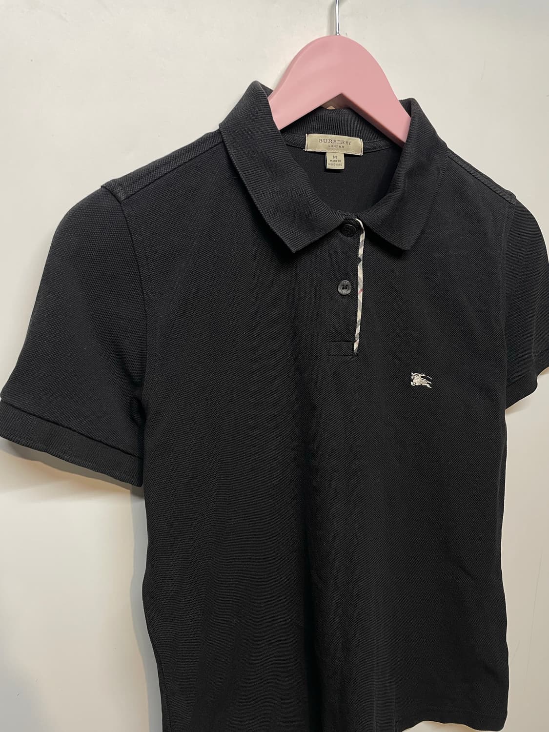 버버리 블랙 반팔 폴로 티셔츠 상품이미지3