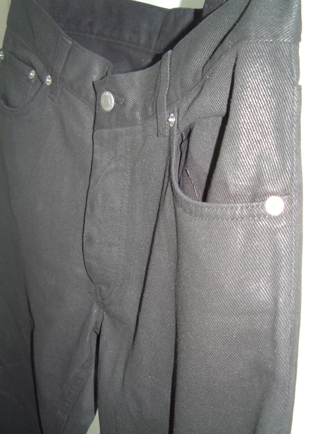 Helmut lang 1998 coated black denim 32 상품이미지4