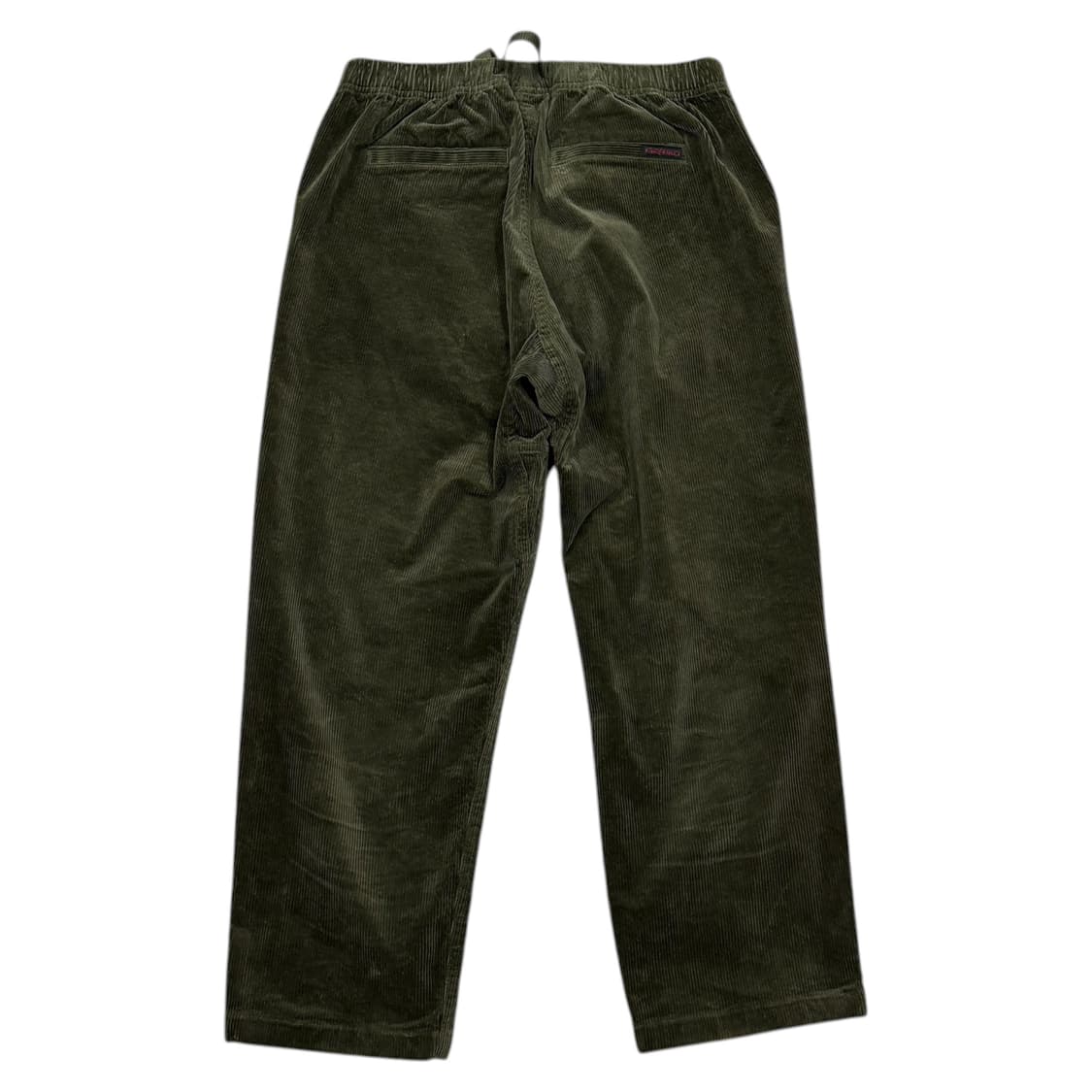 그라미치 벨트 코듀로이 테이퍼드 팬츠 바지 올리브 그린 카키 M 상품이미지3