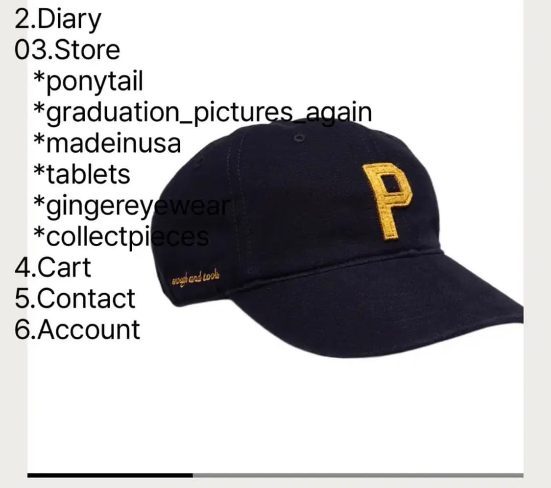 M) 테프스토어즈 네이비 모자 상품이미지1