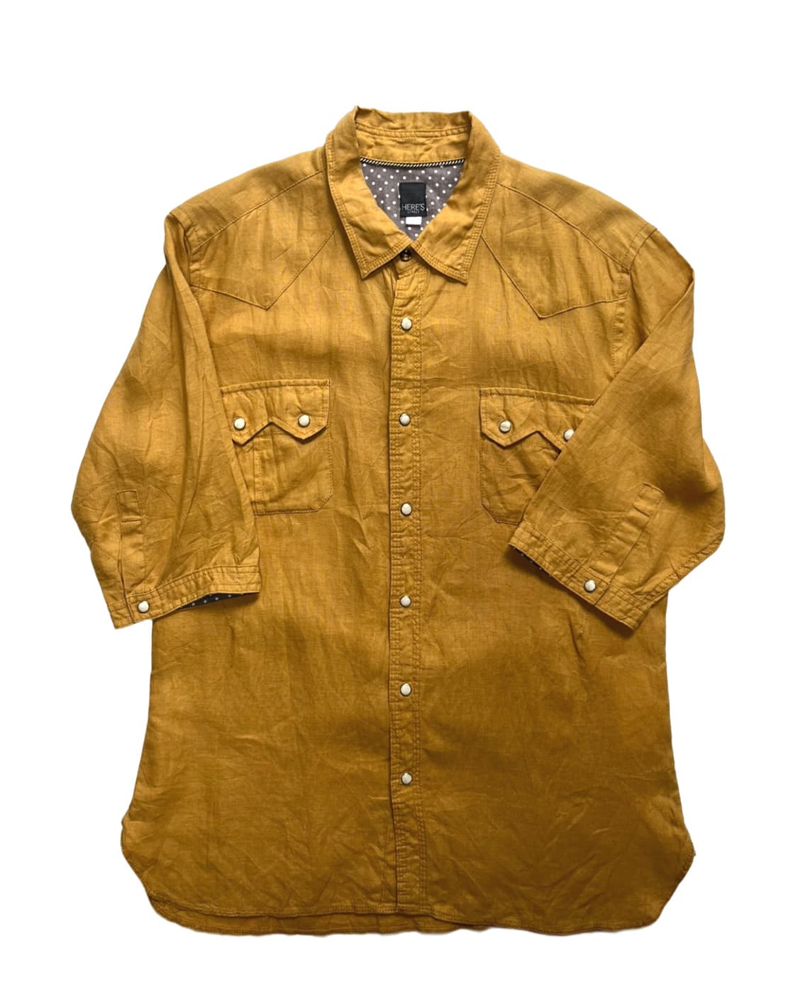 Mustard linen shirt 상품이미지2