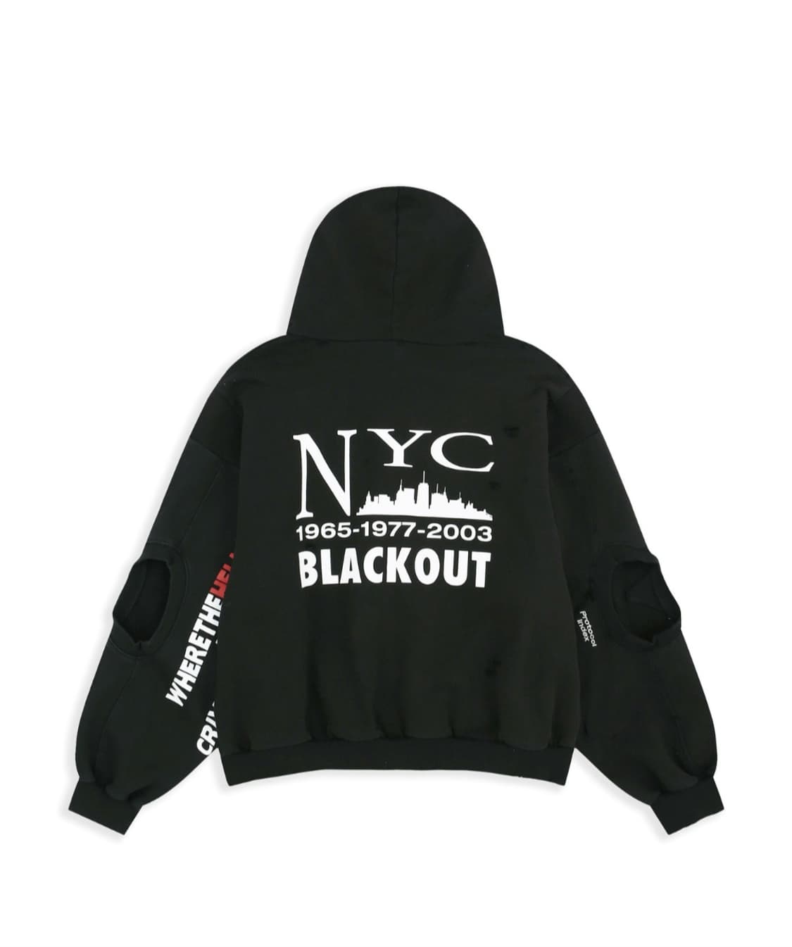 프로토콜 인덱스 리컨스트럭티드 스웻셔츠 집 후디 상품이미지2