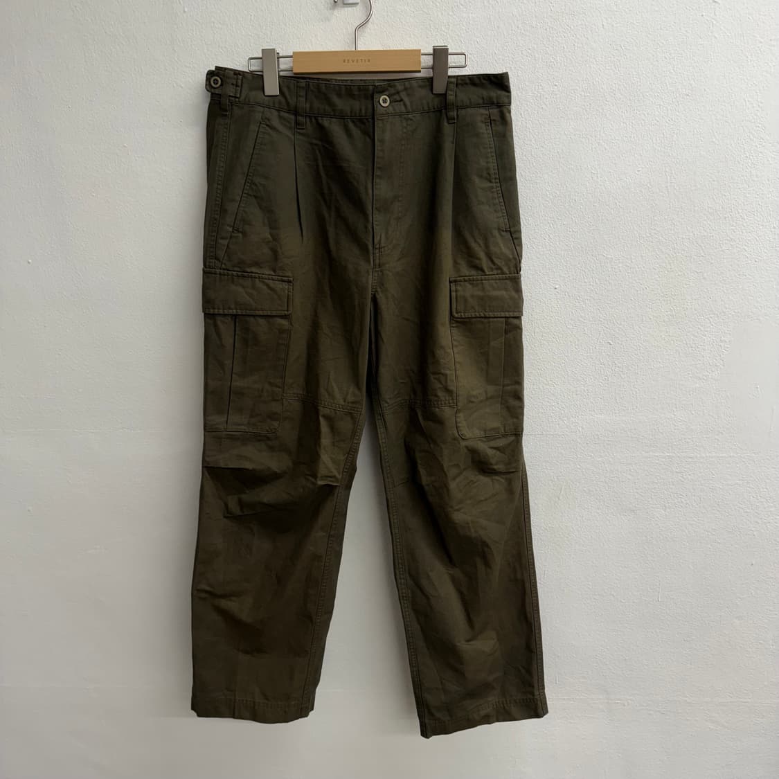 뉴에라 카고 카키색 포켓 팬츠 100 상품이미지1