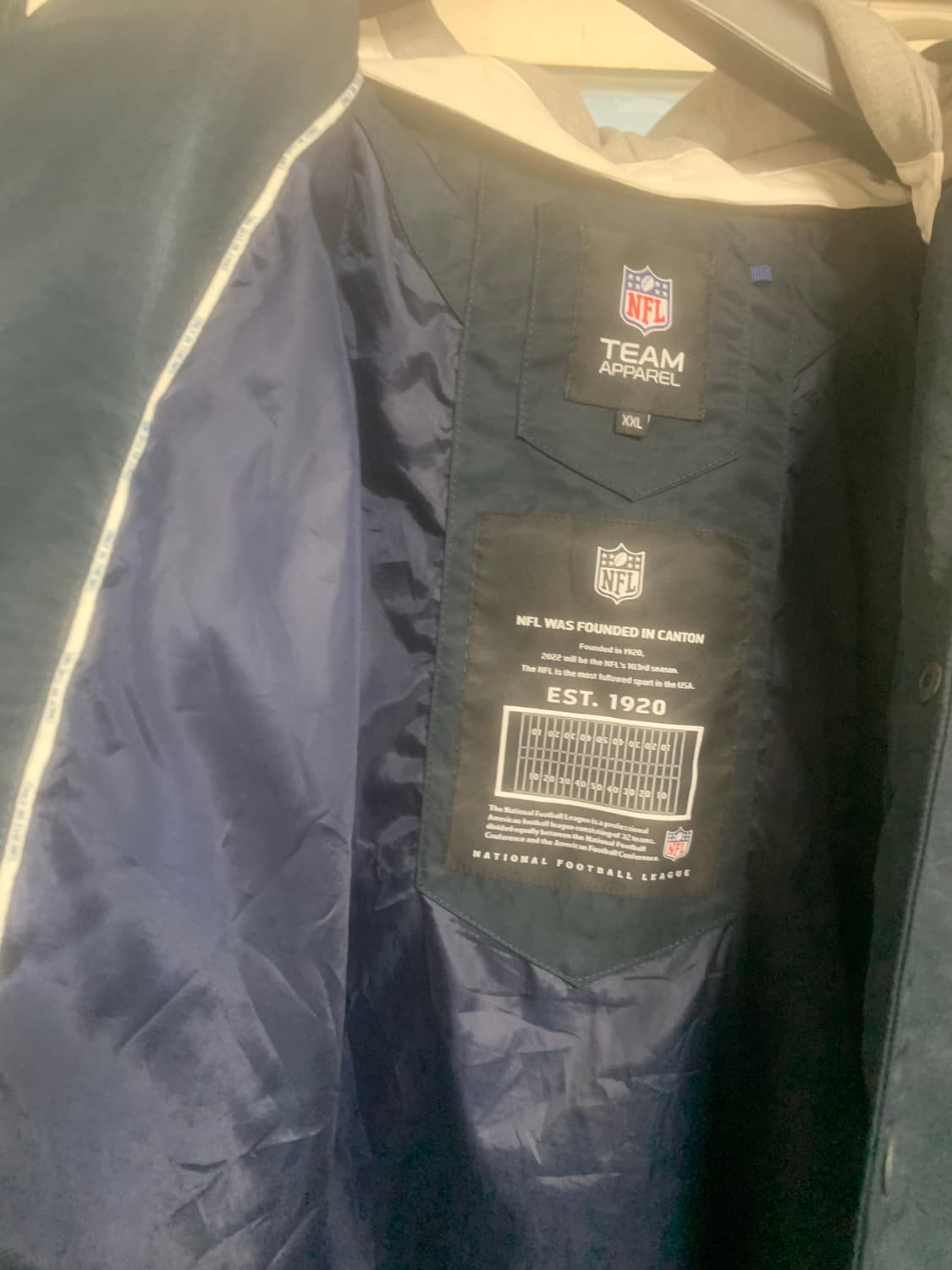 NFL 바시티 후드탈부착 2XL 판매 합니다 상품이미지6