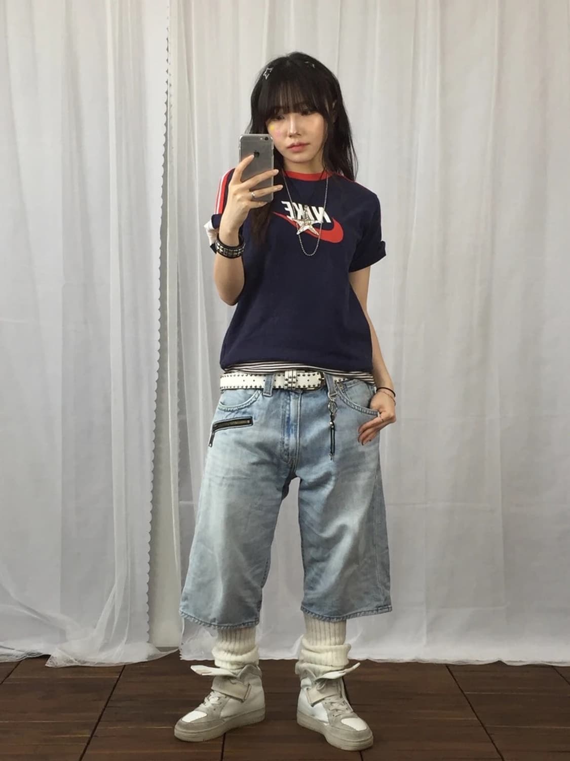 Nike Logo Navy Red Tee 상품이미지1
