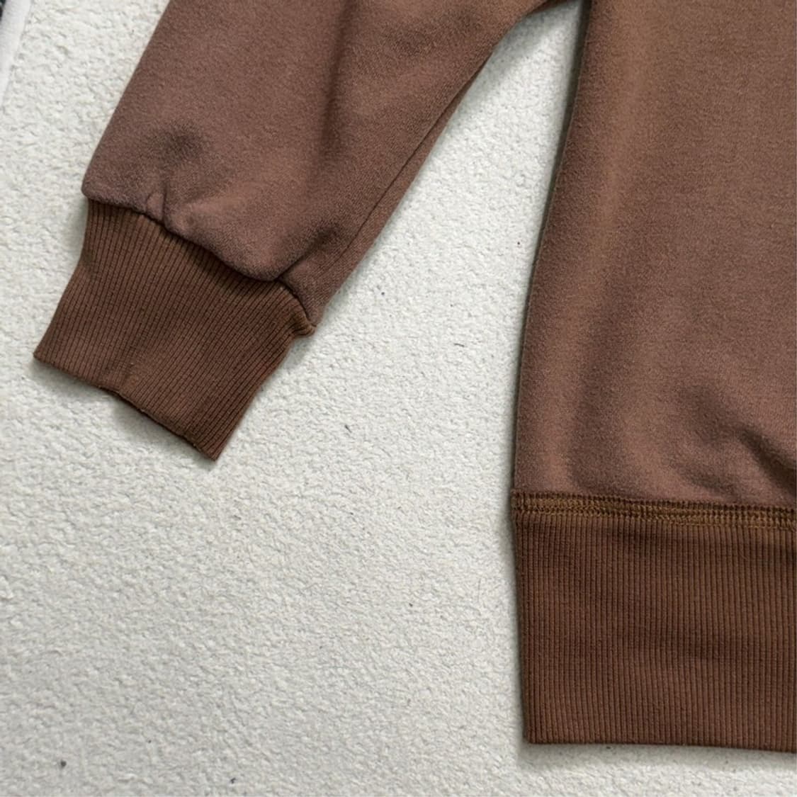 아베크롬비 앤 피치 빈티지 스타일 로고 집업 브라운 XL 상품이미지3