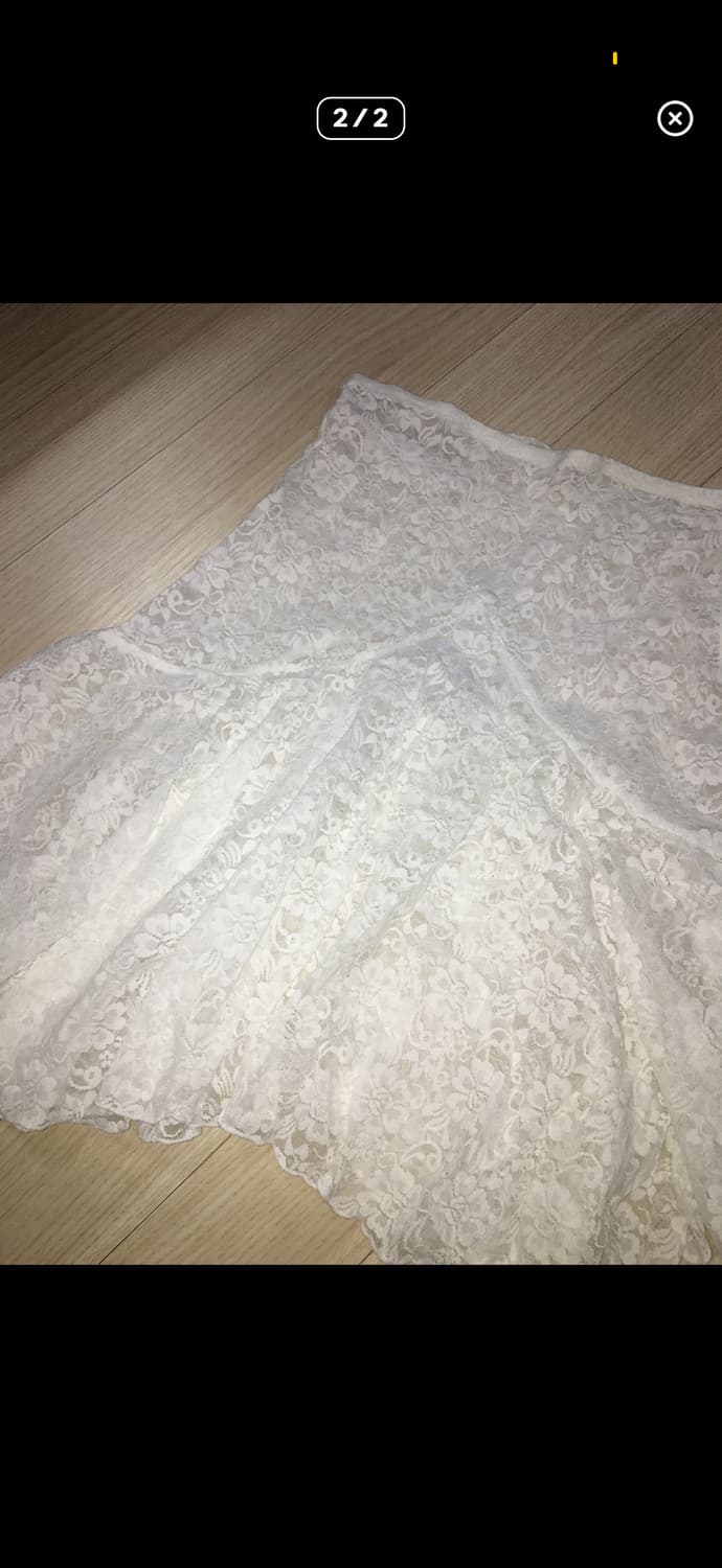 빈티지 레이스 플라워 패턴 스커트  상품이미지2