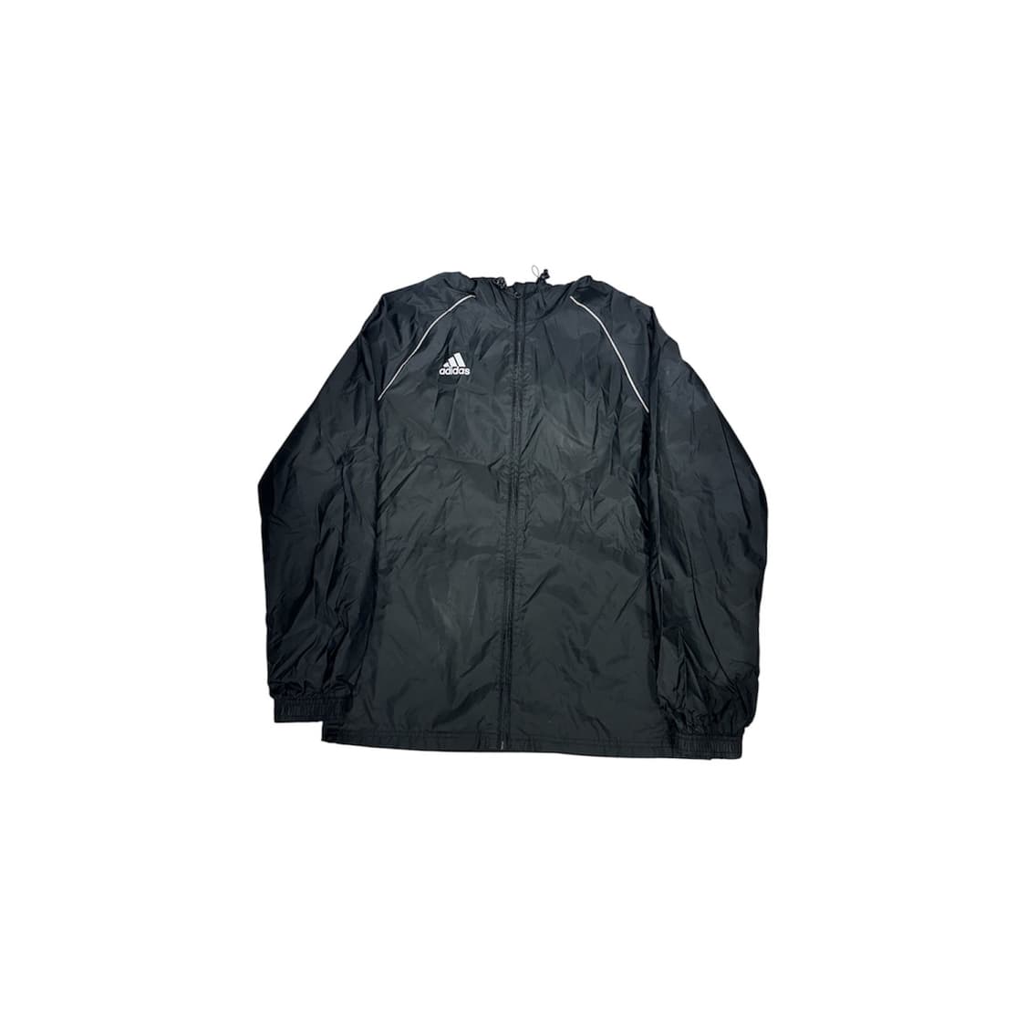 아디다스 블랙 후드 오버핏 바람막이 트랙 자켓 XL 상품이미지5