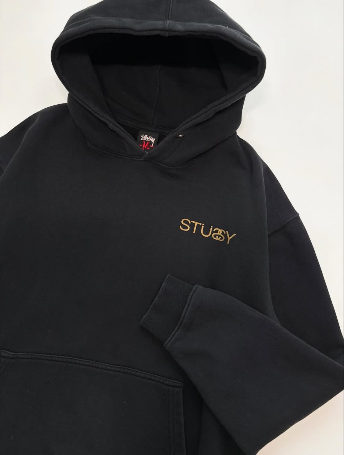 Stussy 스투시 00s SS 리플렉티브 로고 후드티 상품이미지3