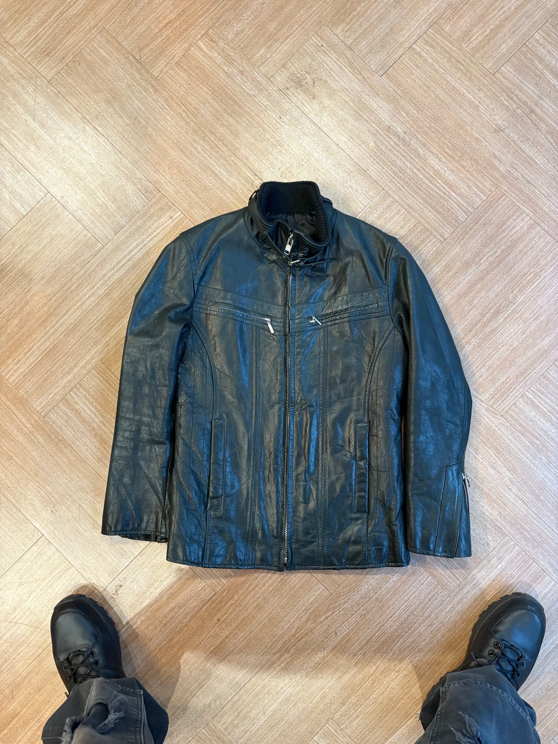 AbaHouse 리얼레더 자켓 상품이미지1