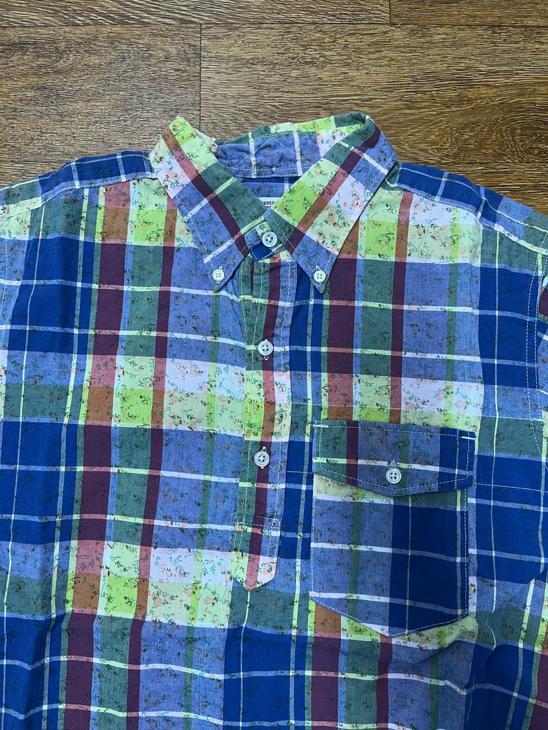 엔지니어드 가먼츠 반팔 체크 셔츠 - M 상품이미지3