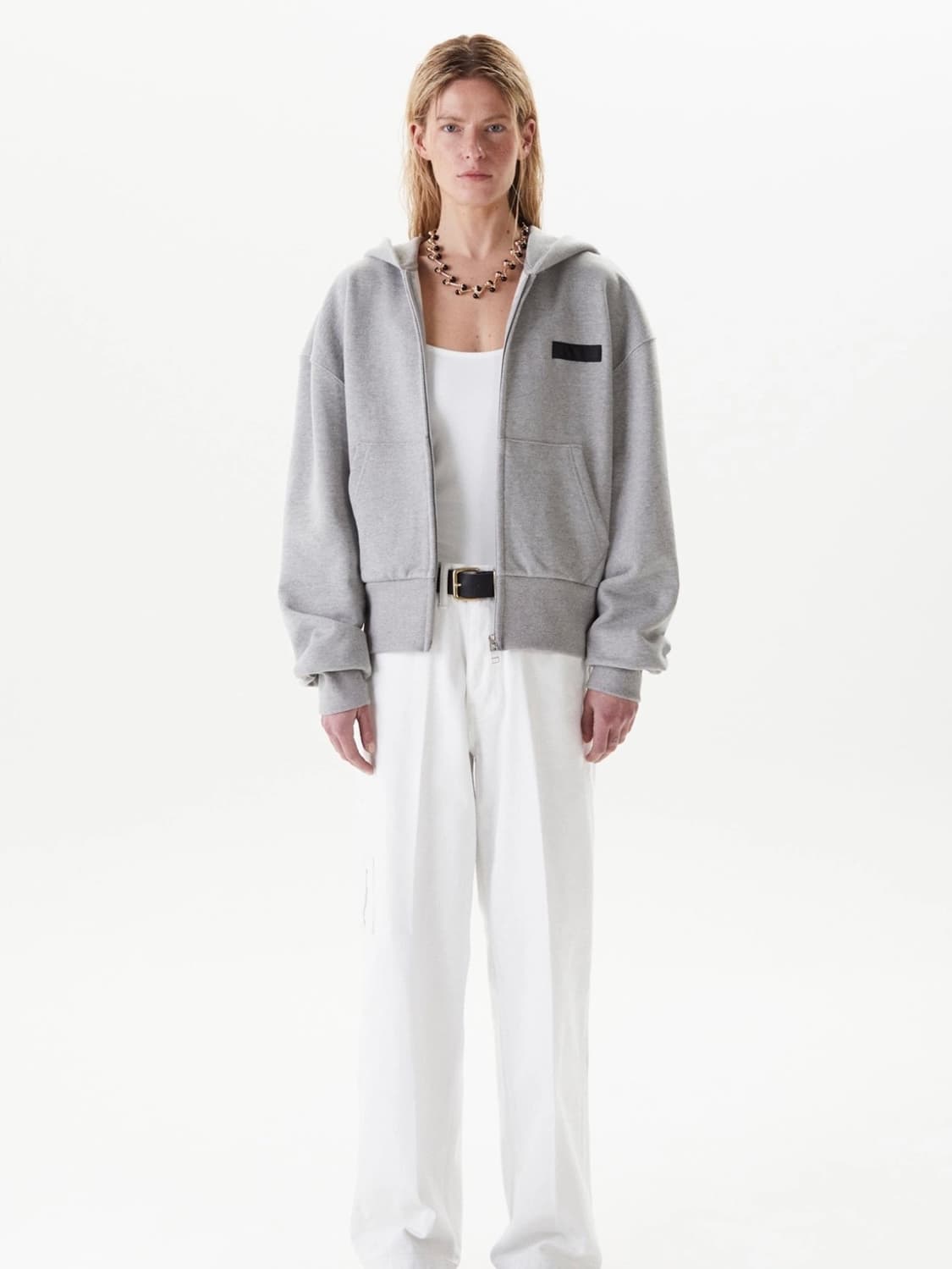 타일레 후드집업 그레이 1사이즈 상품이미지2