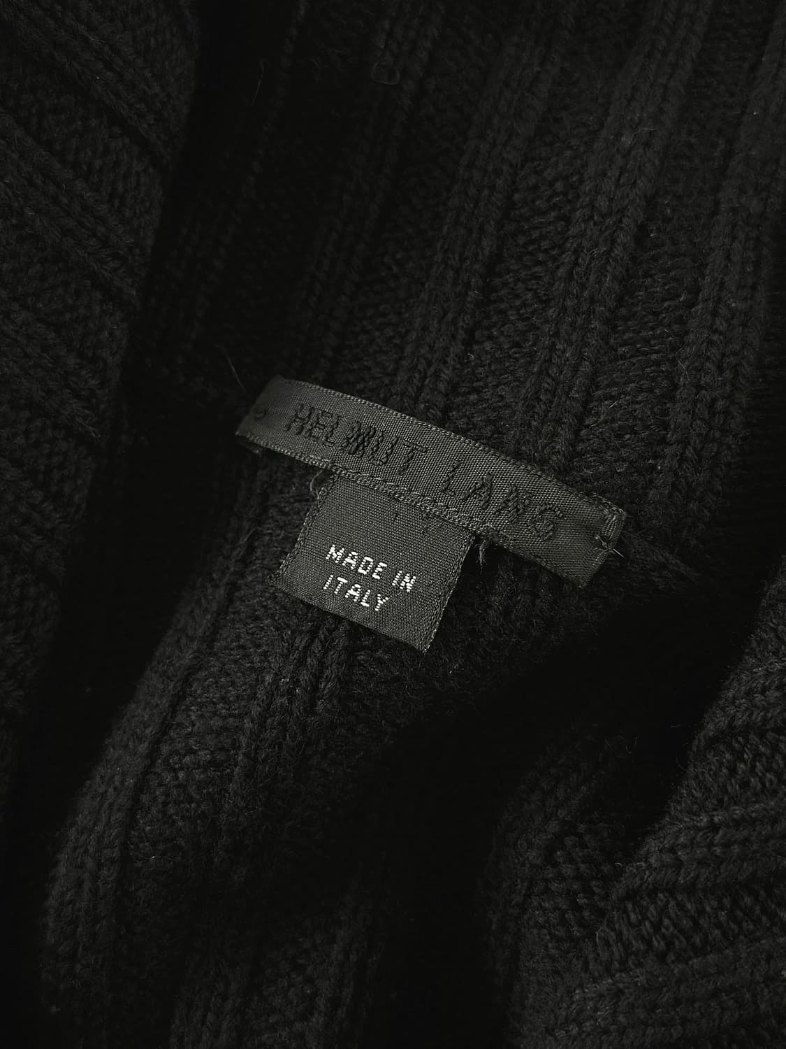 90~00s 빈티지 헬무트 랭 리브 니트 하이넥 가디건 상품이미지6