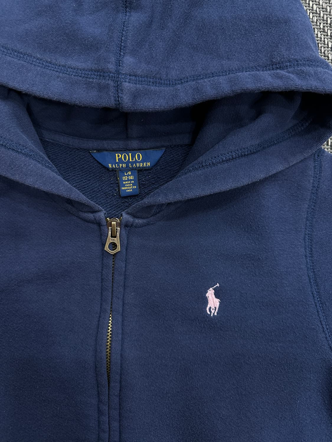 폴로 후드집업 네이비 상품이미지2